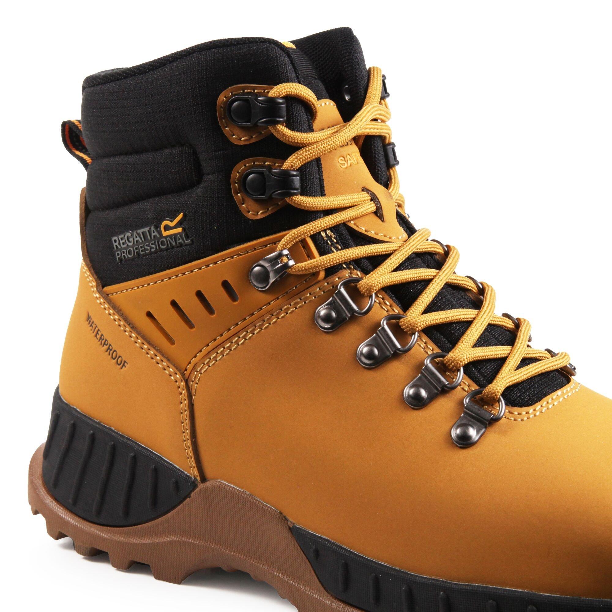 Honey/Black - Regatta - Mens Grindstone Waterproof Safety Boots - 6