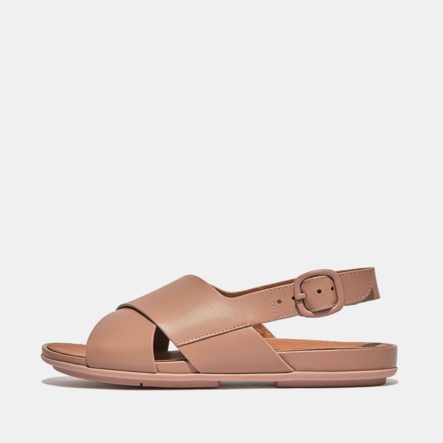Fitflop Gracie Leather Crisscross Back-Strap Sandals