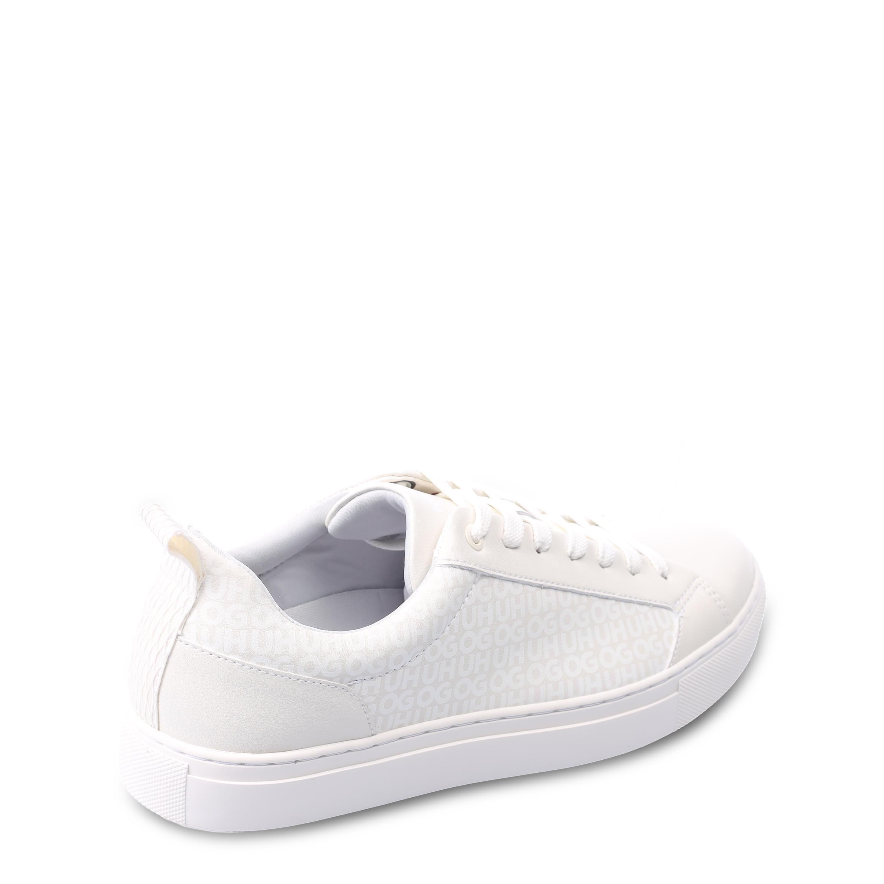 White - Hugo - Morrie Tonal Monogram Trainers - 3