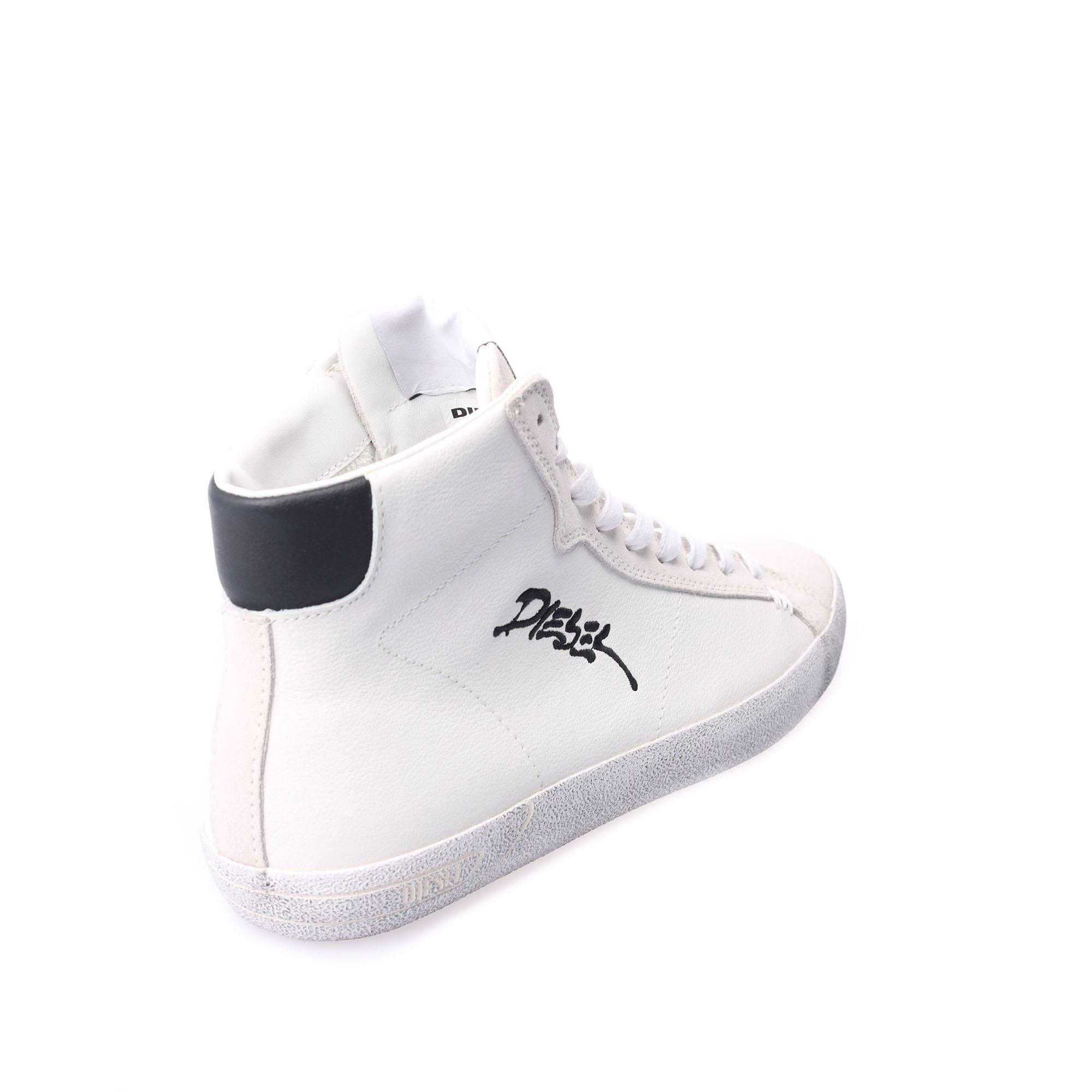 White - Diesel - S-Leroji Mid Trainers - 3