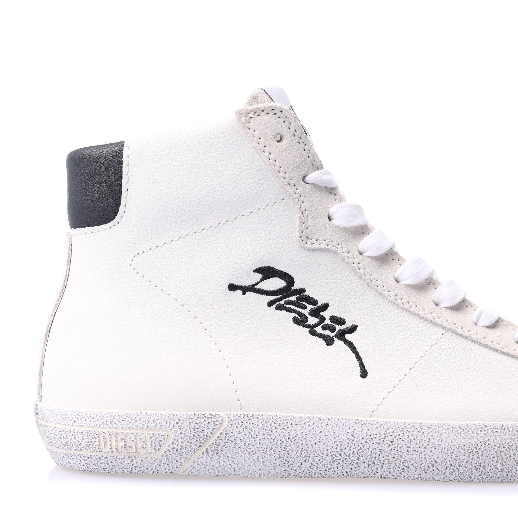 White - Diesel - S-Leroji Mid Trainers - 5