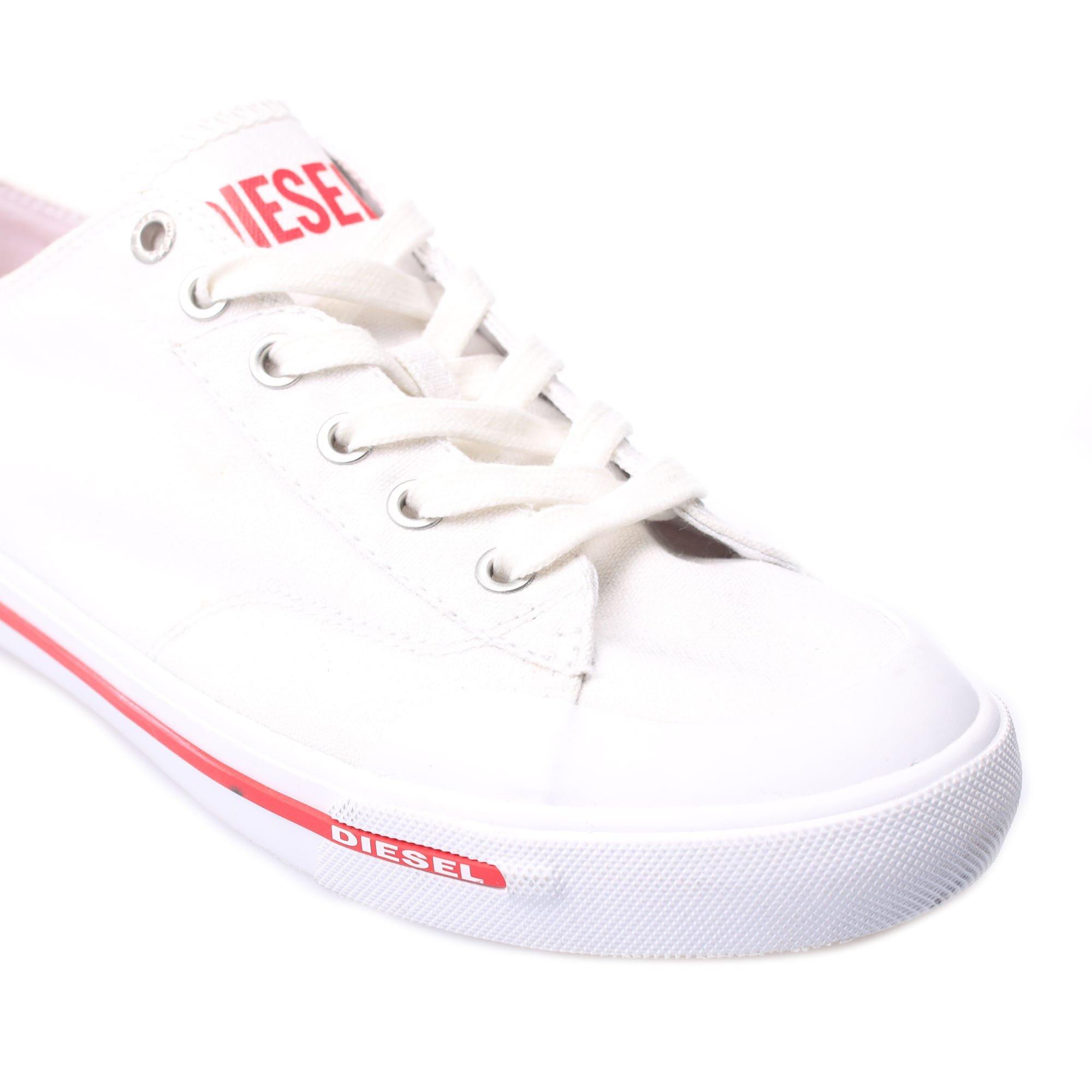 White - Diesel - S-Athos Low Trainers - 5