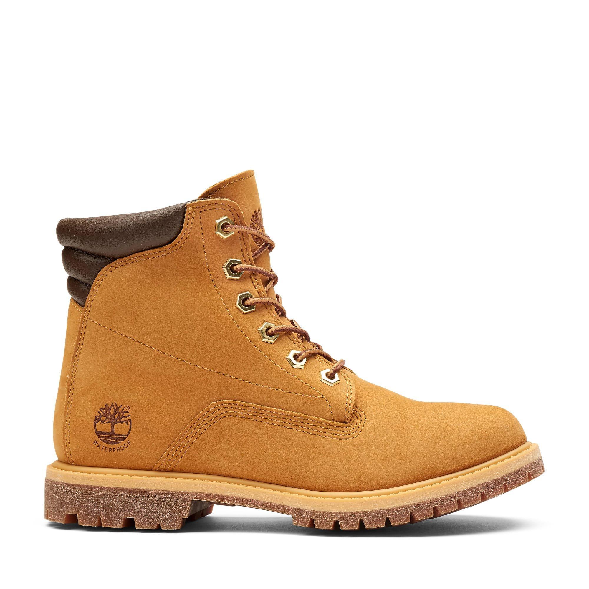 Timberland Waterville 6 Inch Lace Up Waterproof Boot - White - Size UK 5.5