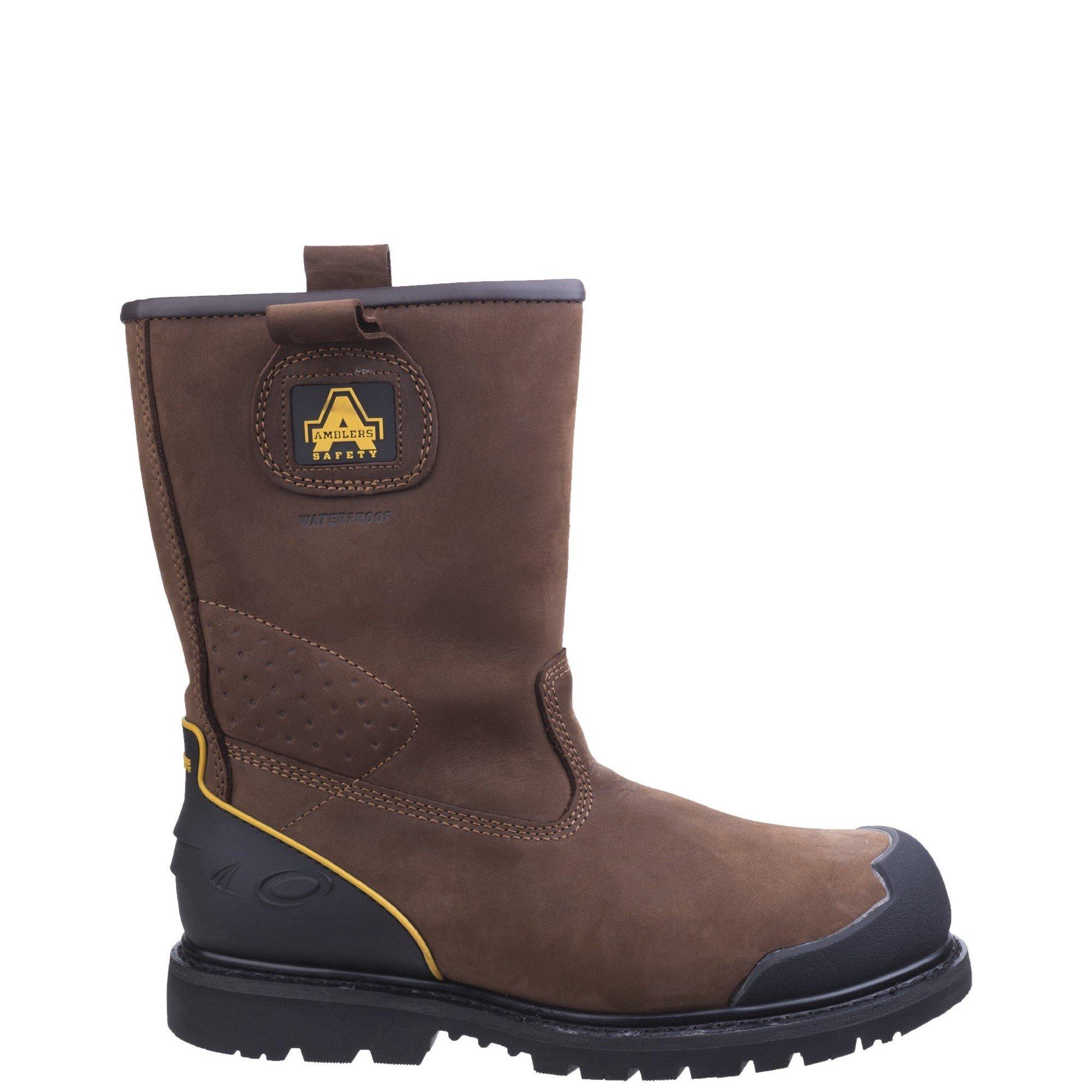 Amblers Safety Men's Fs223 Goodyear Welted Waterproof Pull On Industria - Brown - 8 (42)