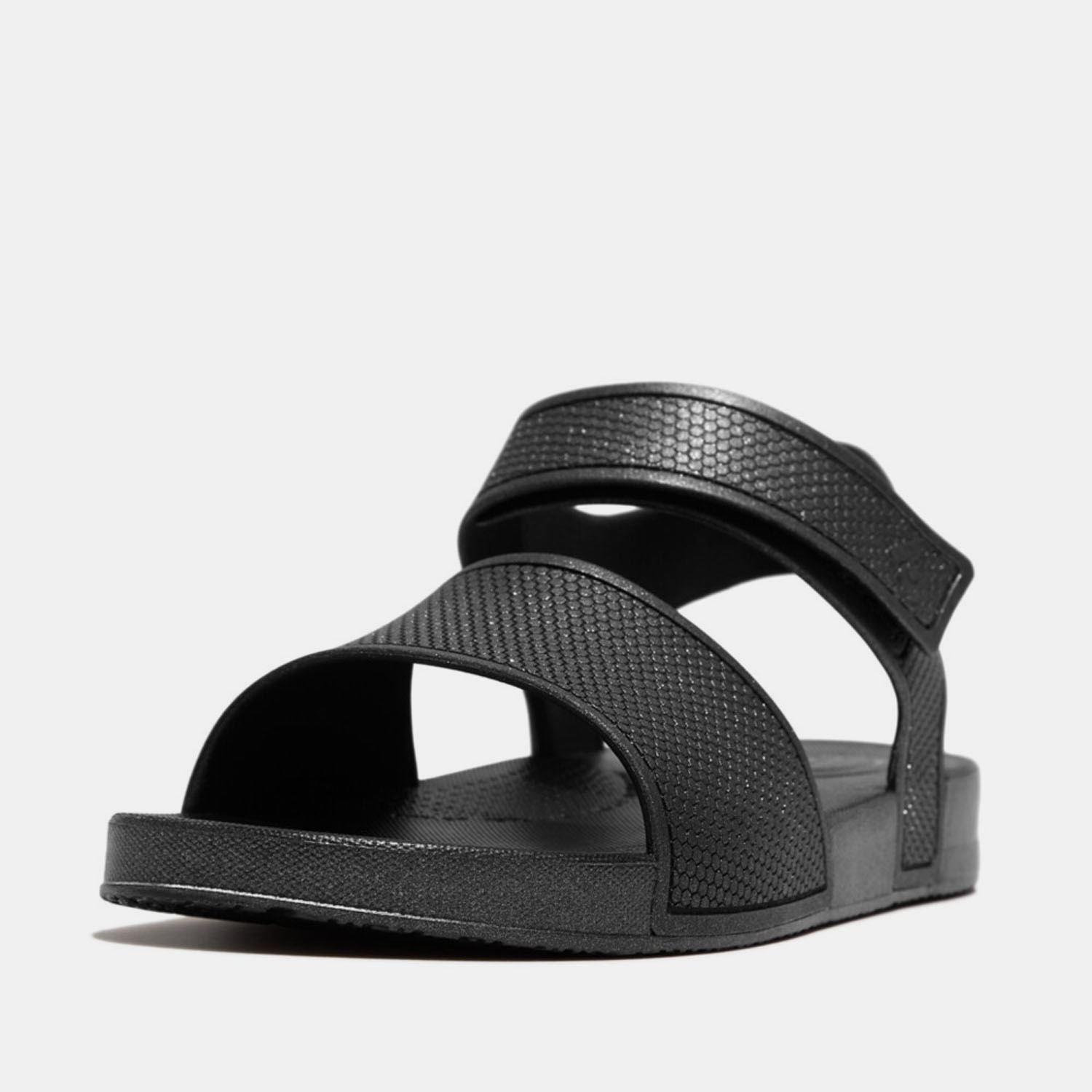 Black - Fitflop - iQushion Shimmer Sandals - 2