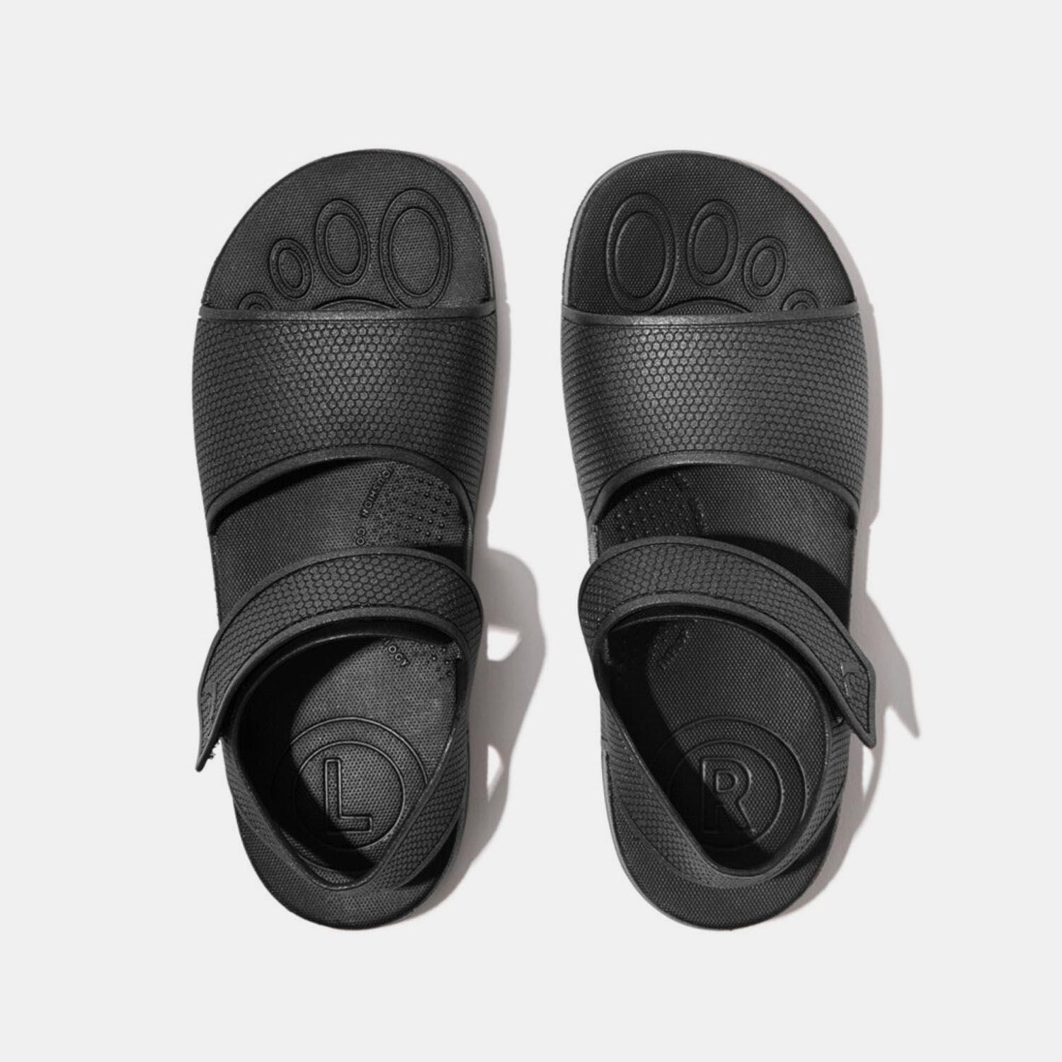 Black - Fitflop - iQushion Shimmer Sandals - 5