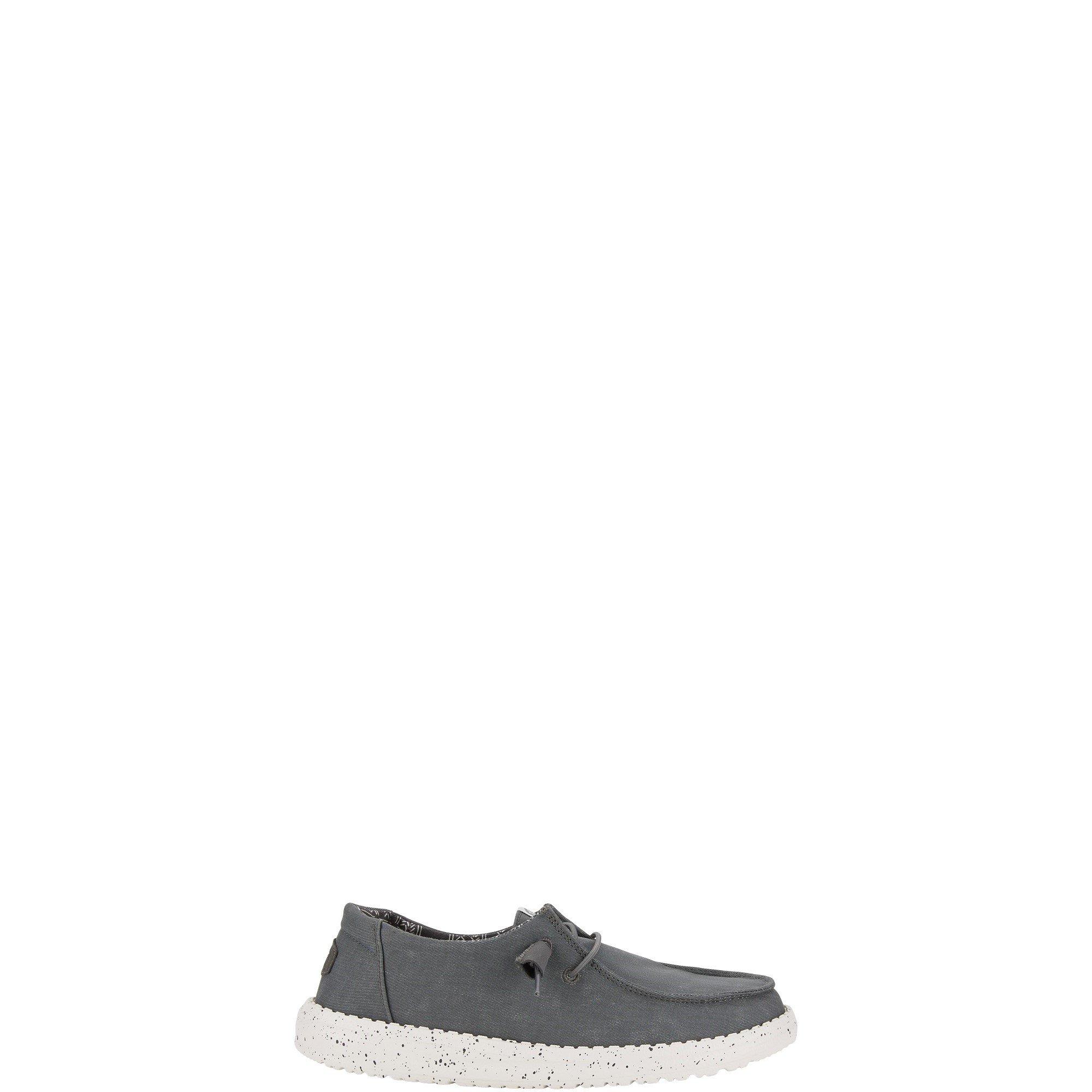 Dark Grey - HEYDUDE - Wendy Canvas Shoe - 1
