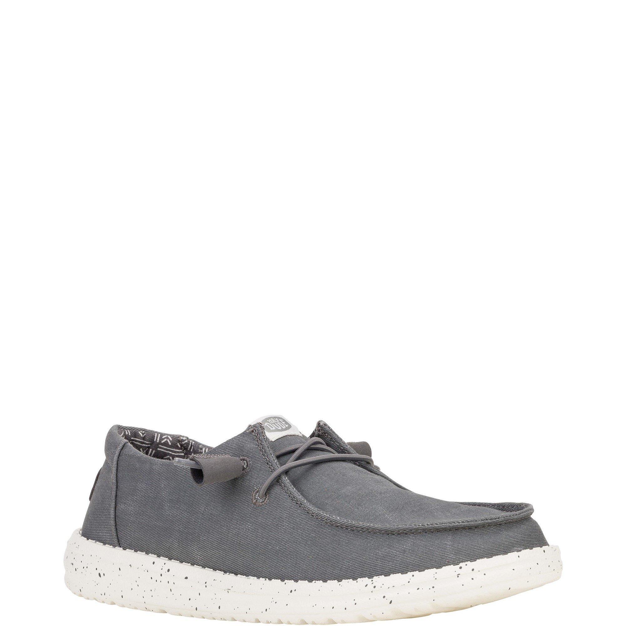 Dark Grey - HEYDUDE - Wendy Canvas Shoe - 2