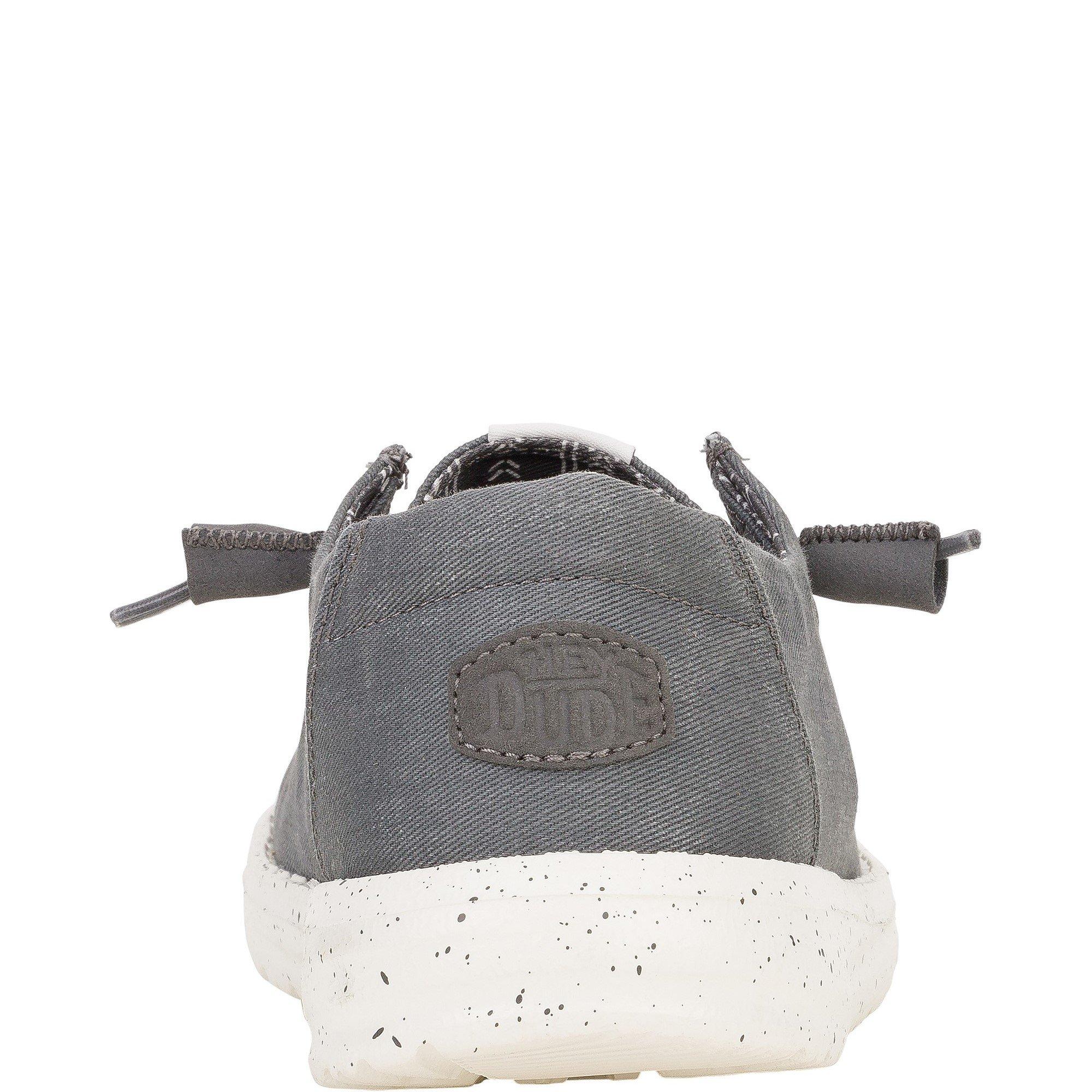 Dark Grey - HEYDUDE - Wendy Canvas Shoe - 3
