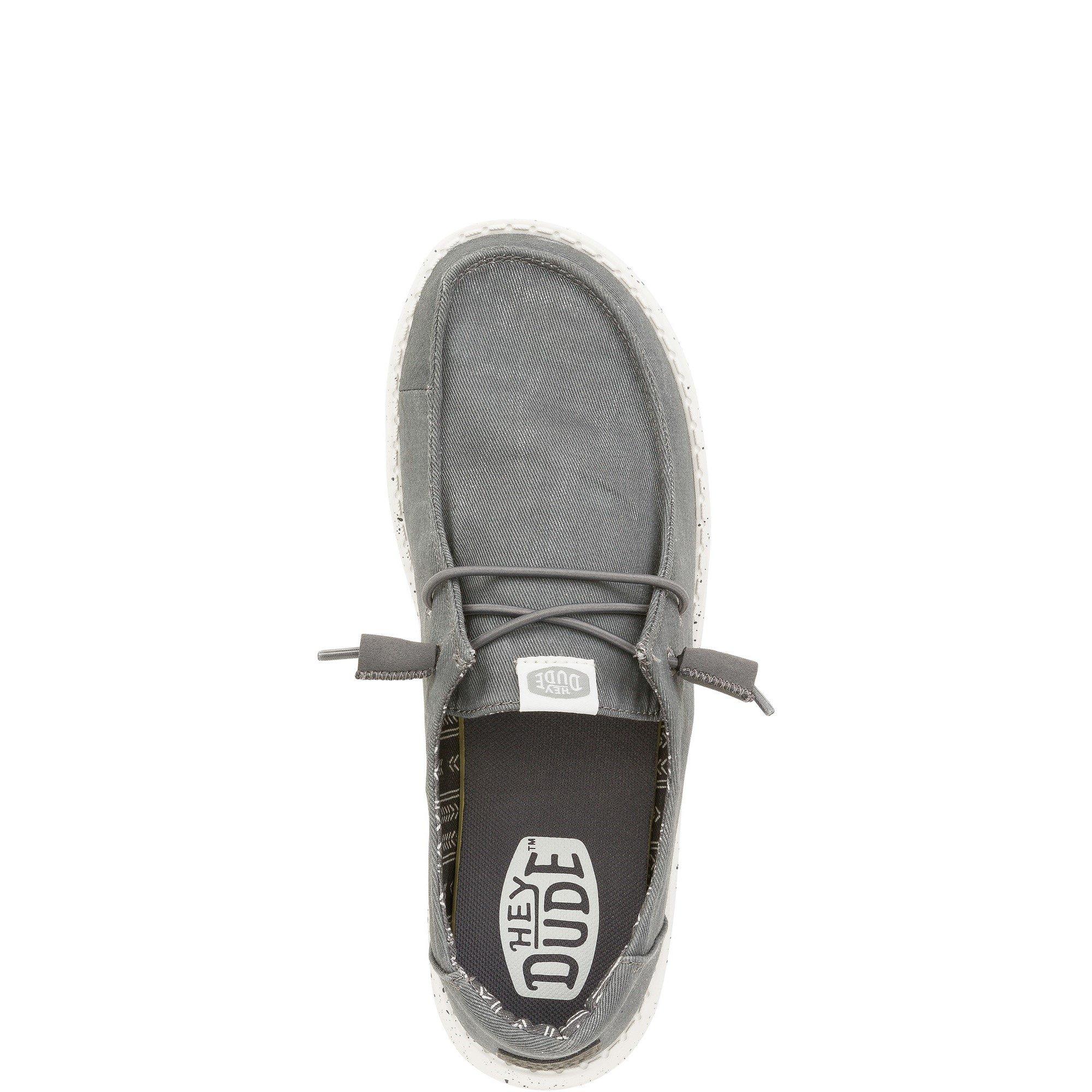 Dark Grey - HEYDUDE - Wendy Canvas Shoe - 4