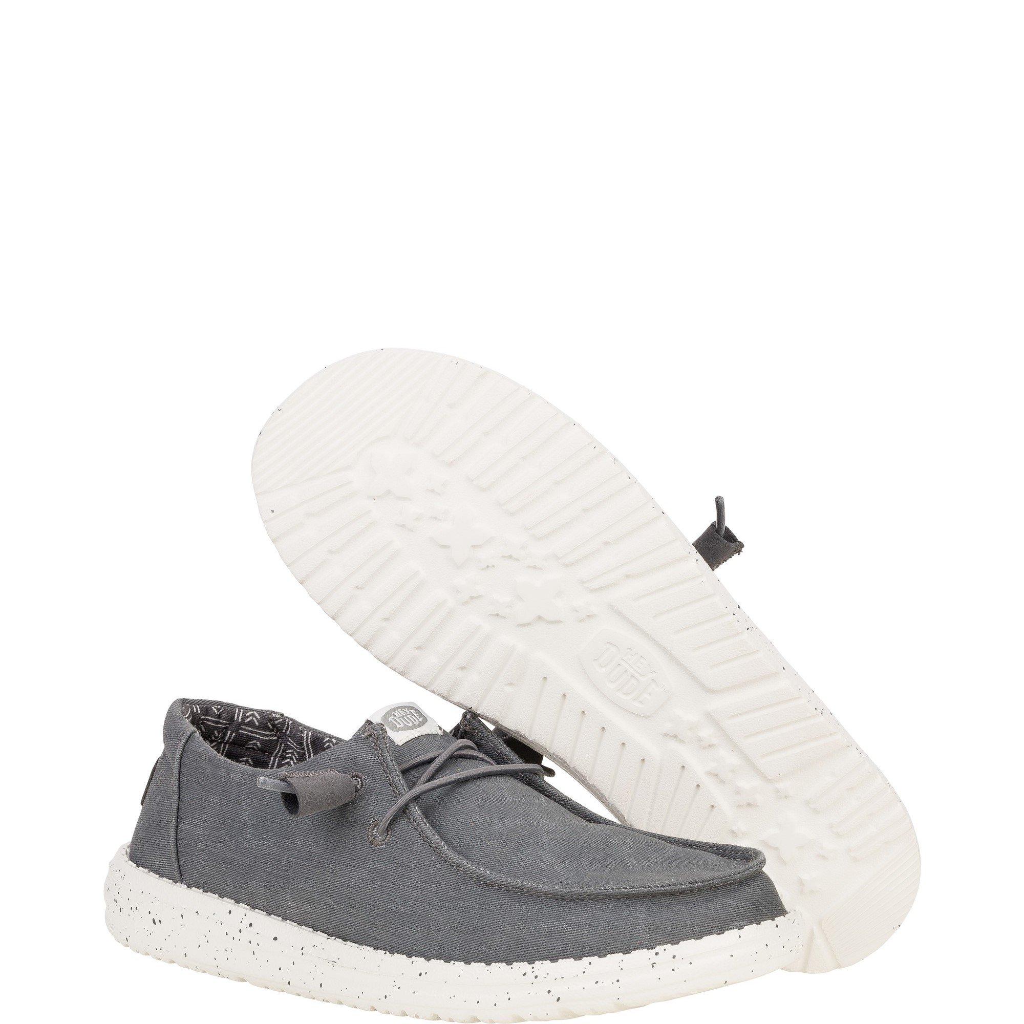 Dark Grey - HEYDUDE - Wendy Canvas Shoe - 5