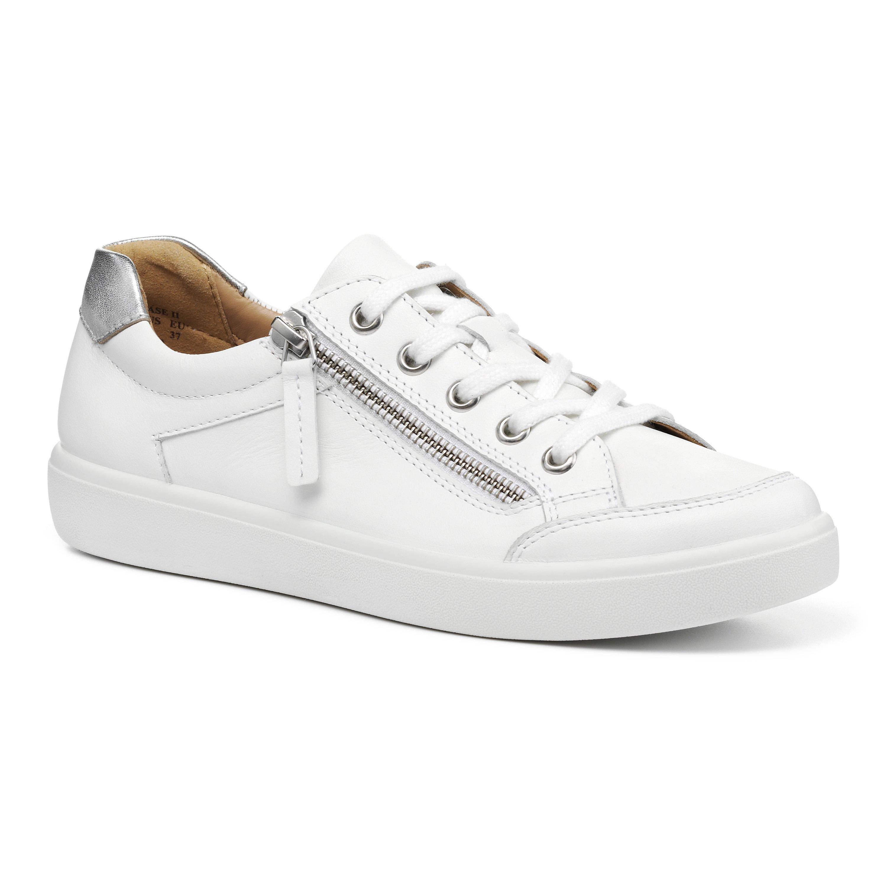 White - Hotter - Chase II Trainers Wide Fit - 2