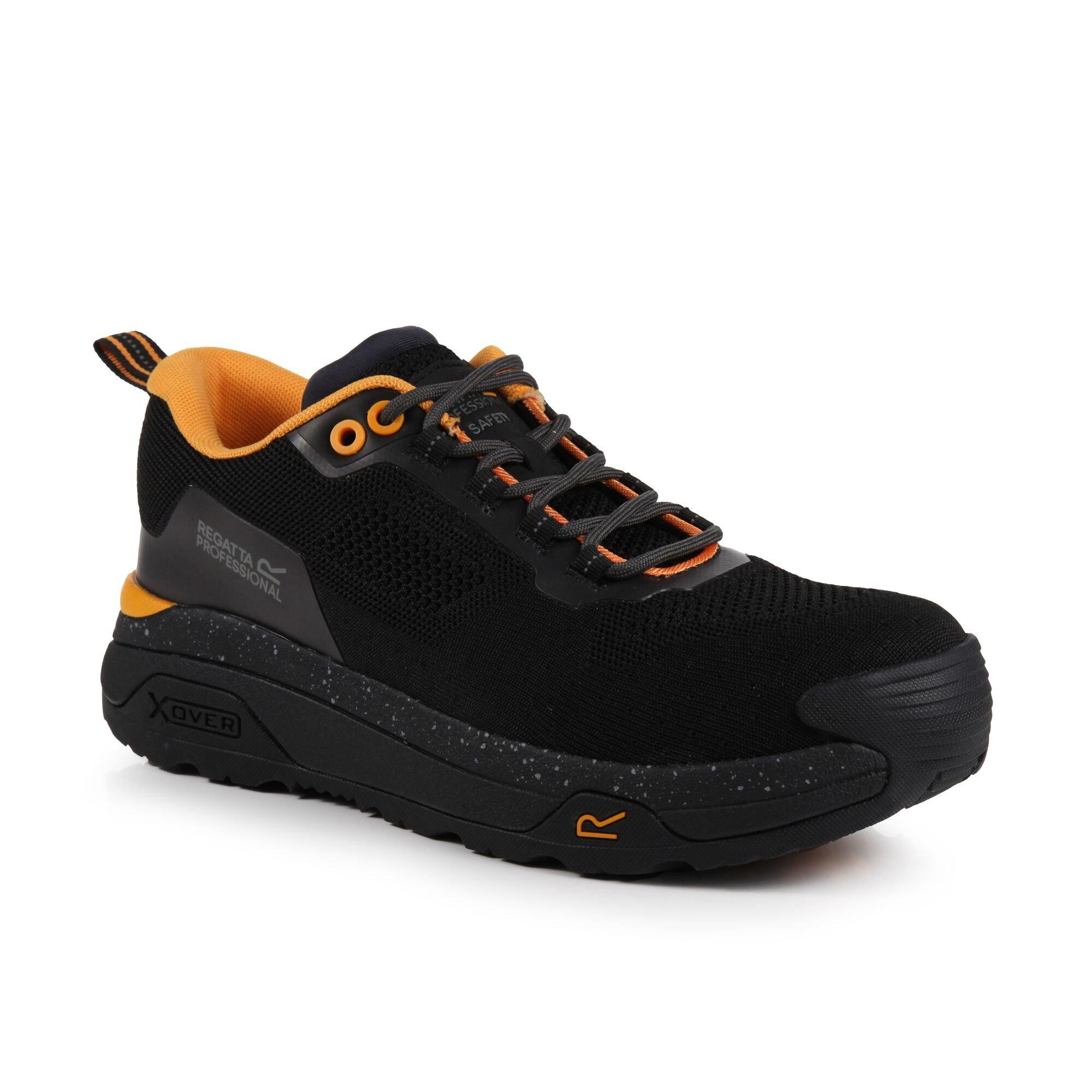 Regatta  Mens Crossfort Safety Trainers - Black Gun Metal - UK 7
