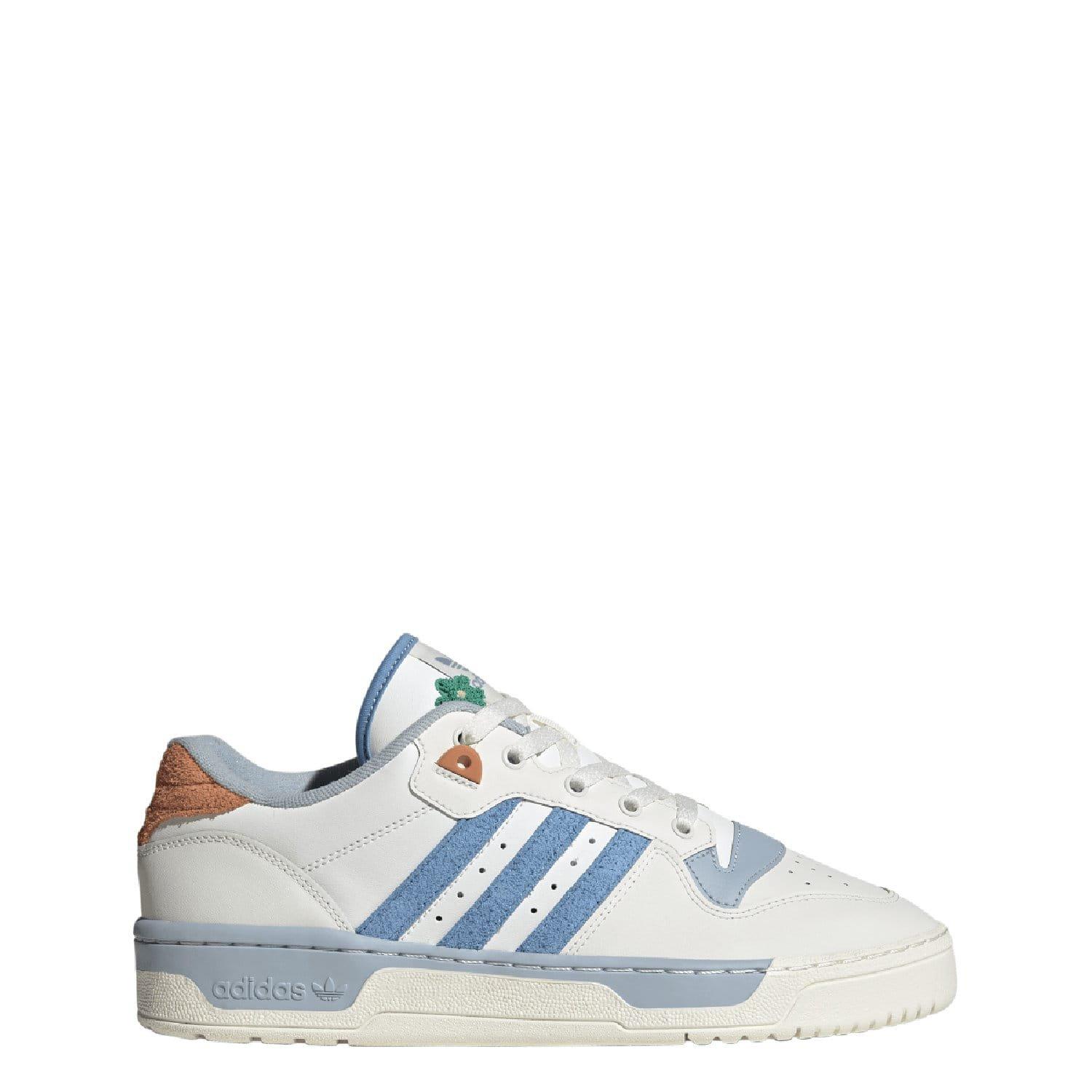 White Blue - adidas - Rivalry Low Trainers - 2