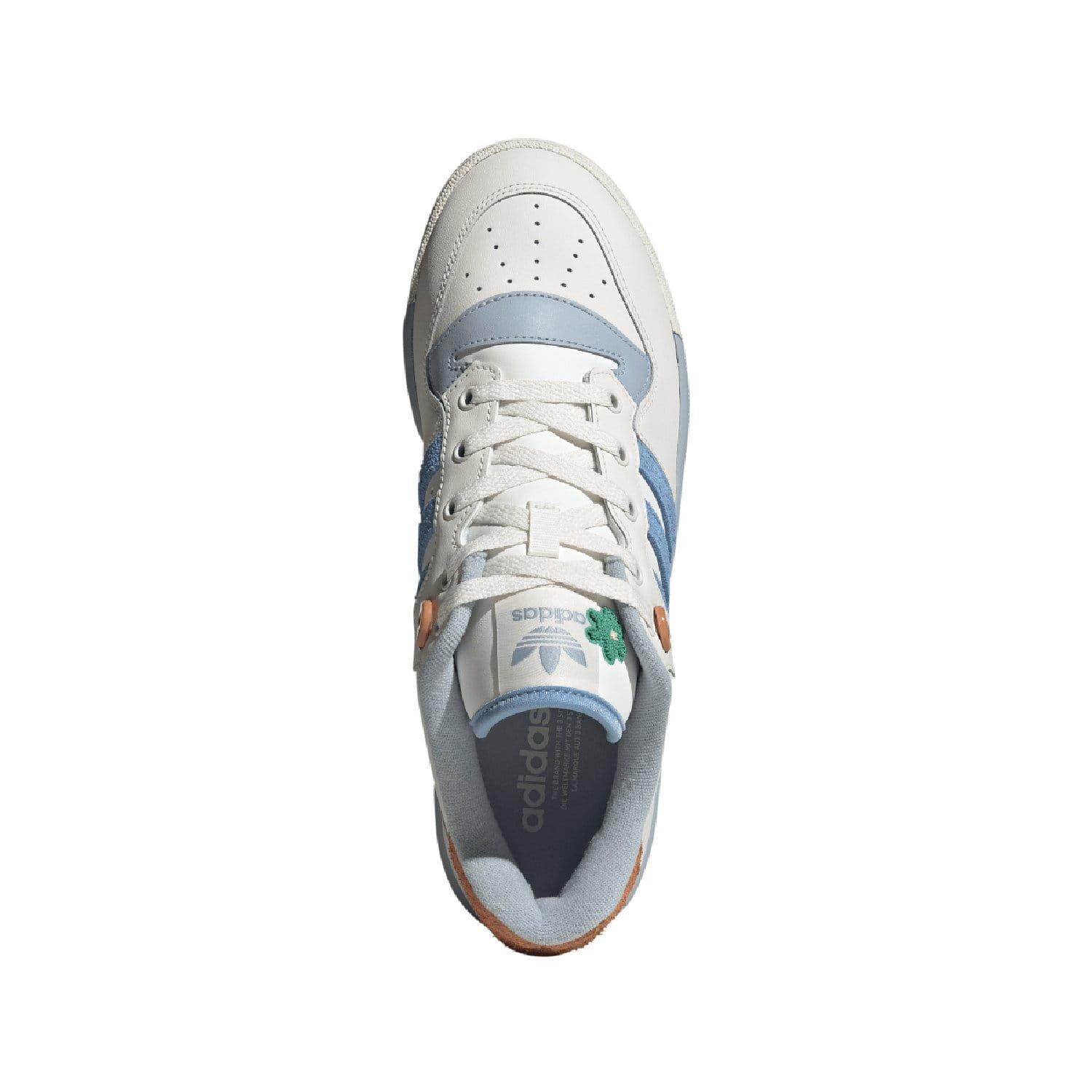 White Blue - adidas - Rivalry Low Trainers - 3