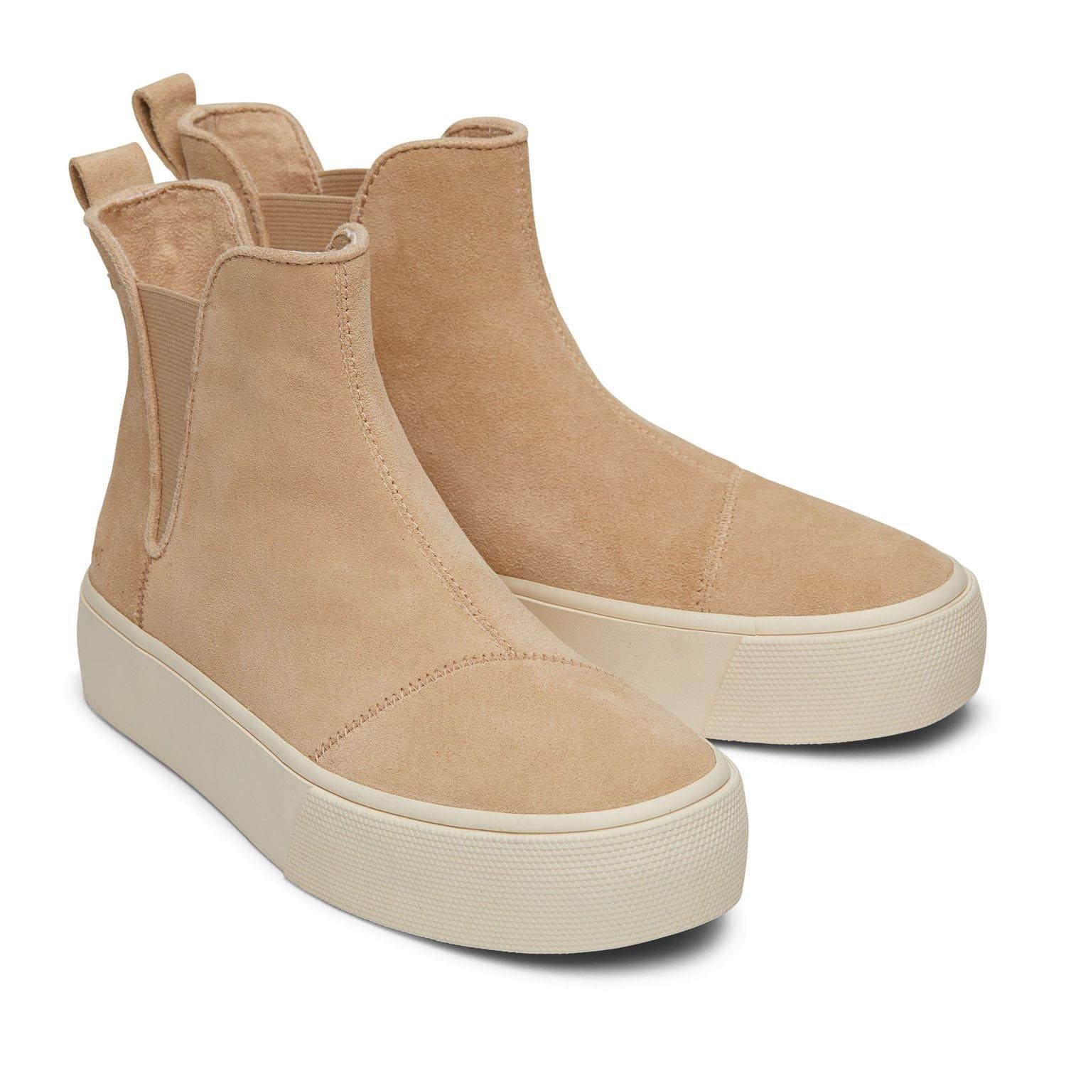 Natural - Toms - Fenix Platform Chelsea Boots - 2
