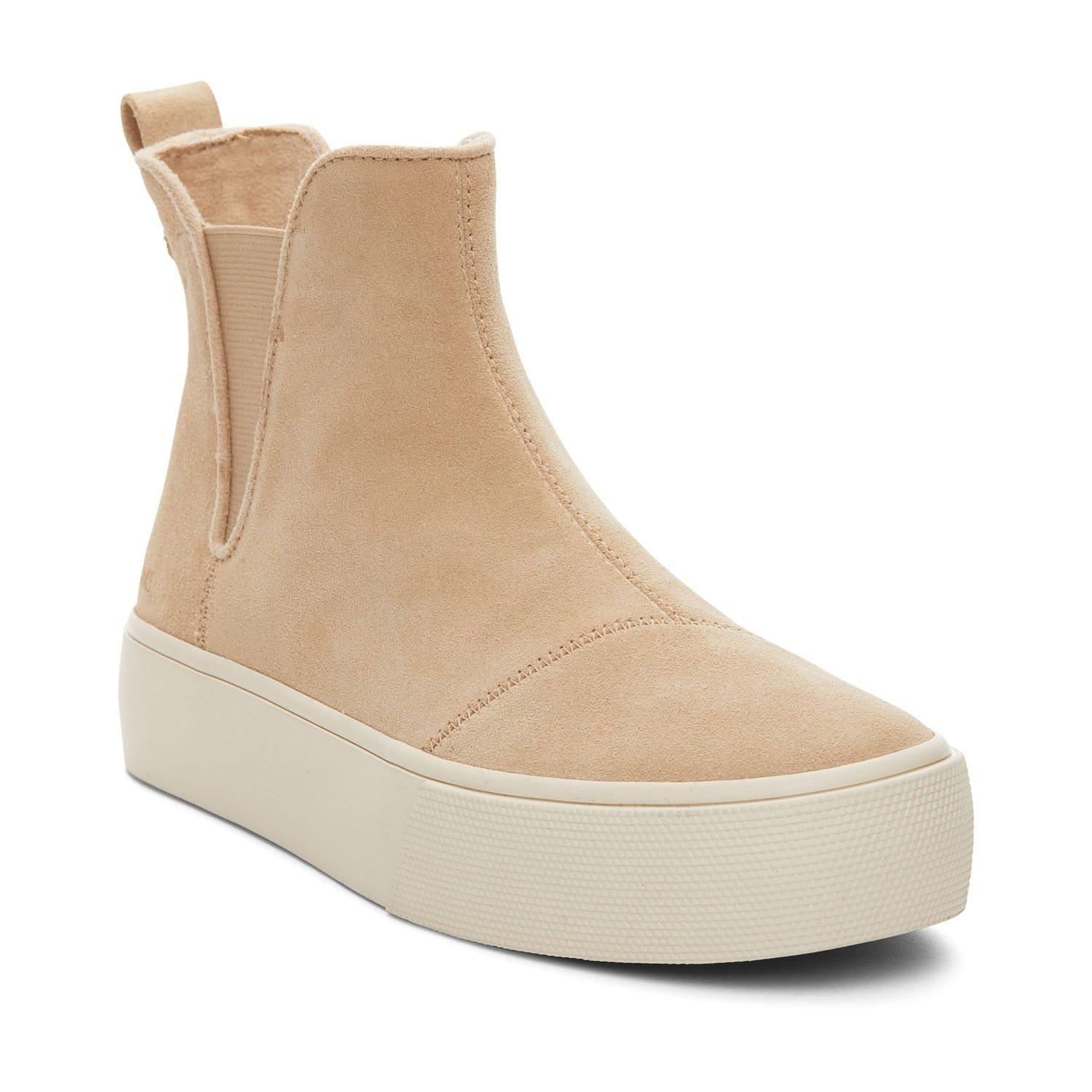 Natural - Toms - Fenix Platform Chelsea Boots - 6