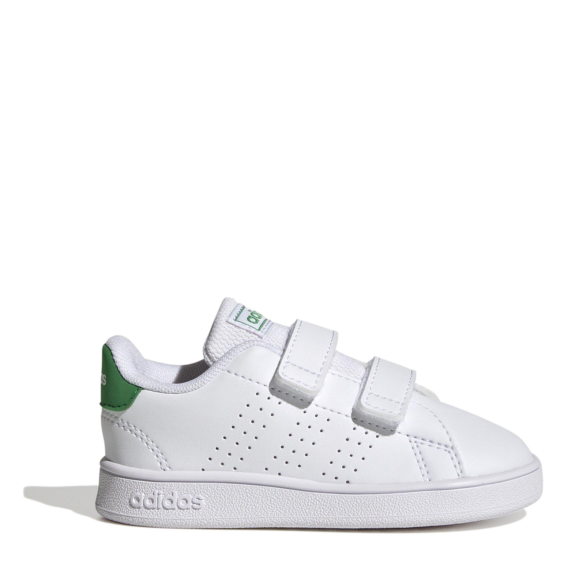 Adidas Boys Advantage Lifestyle Court Two Hook-And-Loop Shoes - Cloud White / G - C4 (20)