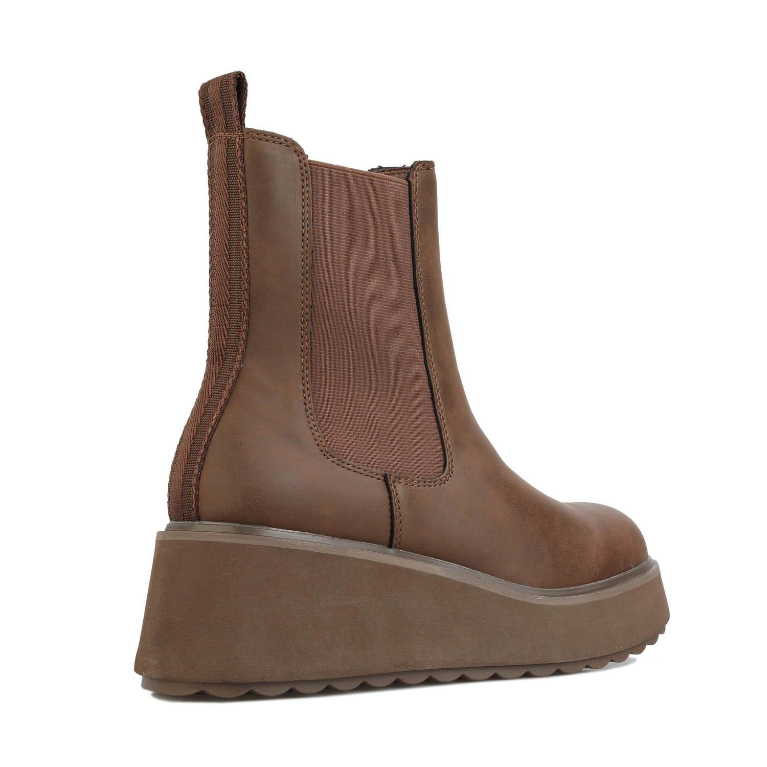 Brown - Rocket Dog - Heyday Platform Chelsea Boots - 3