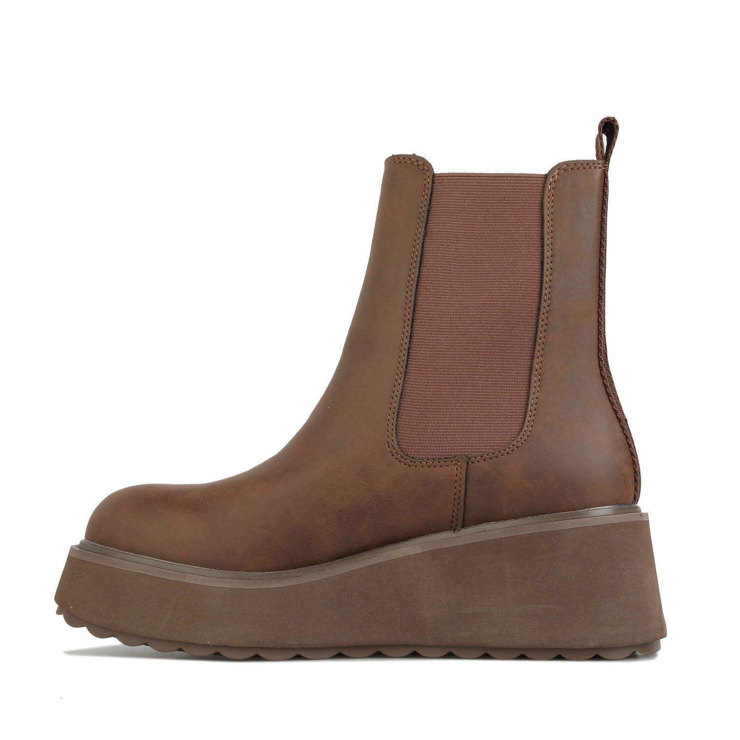 Brown - Rocket Dog - Heyday Platform Chelsea Boots - 5