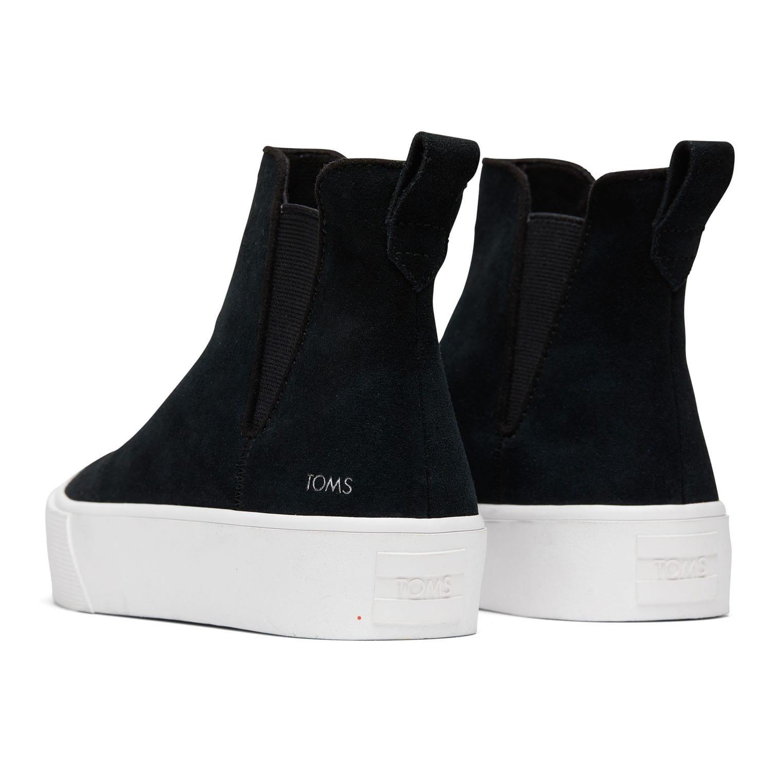 Black - Toms - Fenix Platform Chelsea Boots - 3