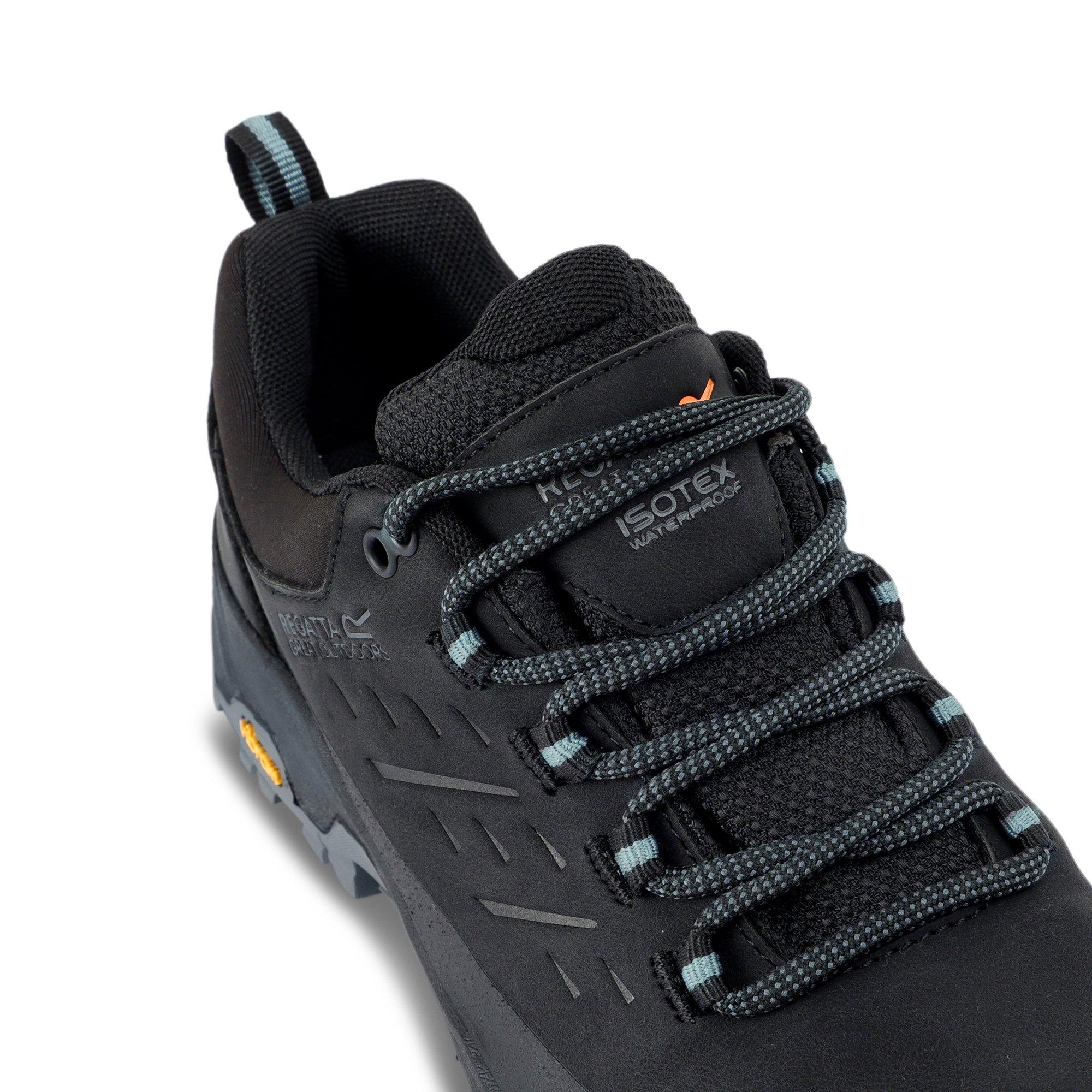 Black/Green Haz - Regatta - Womens Blake Low Waterproof Trainers - 10