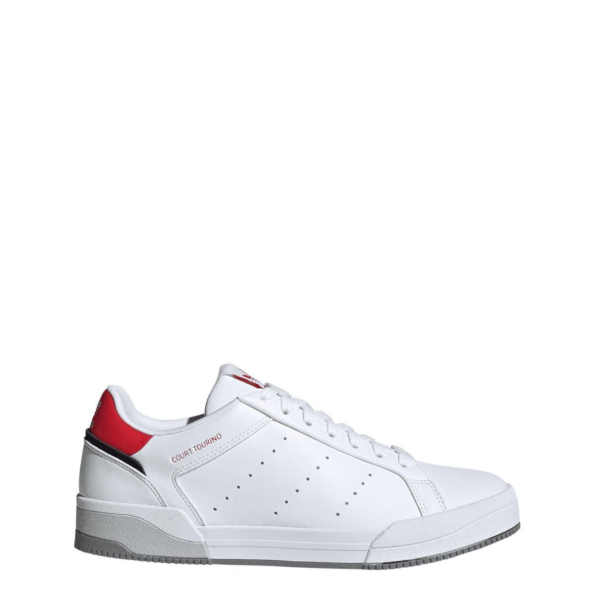 White - adidas Originals - Court Tourino Trainers - 2