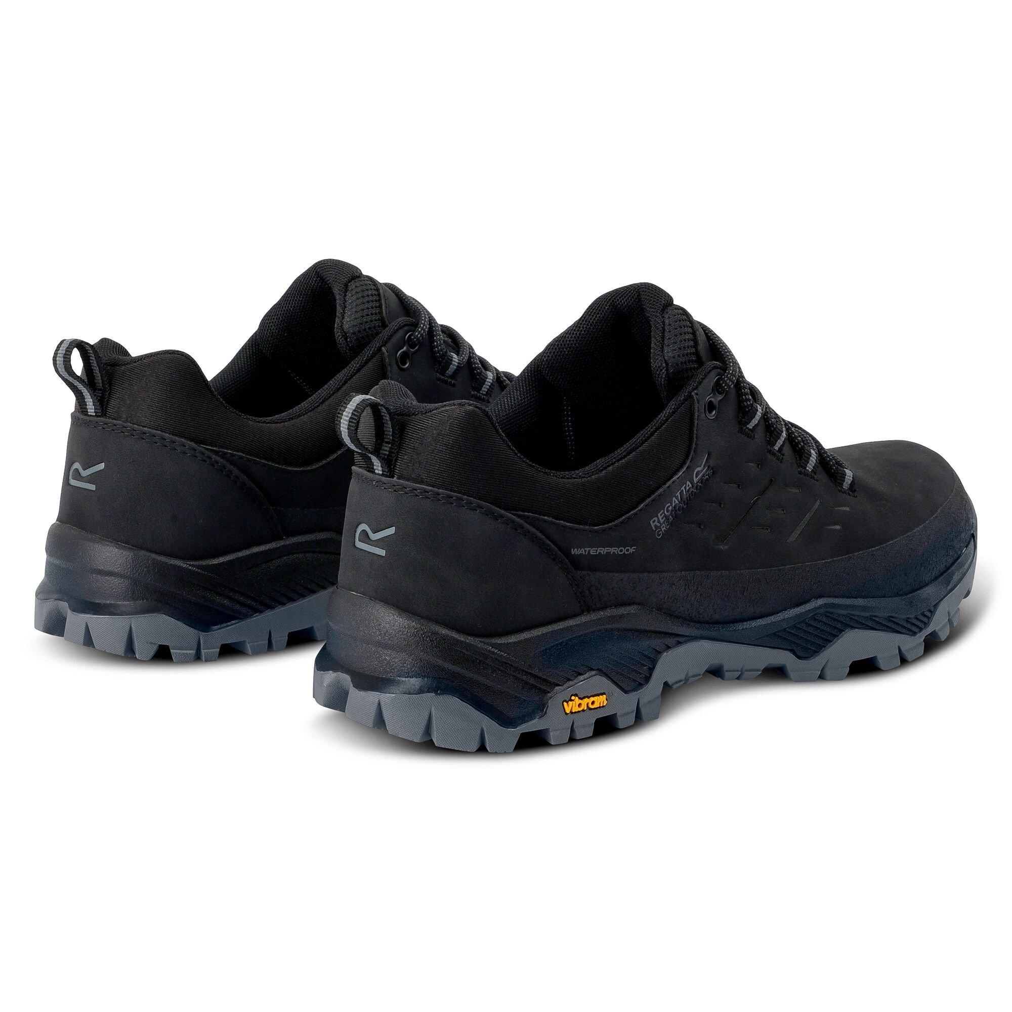 Black - Regatta - Mens Blake Low Waterproof Trainers - 5