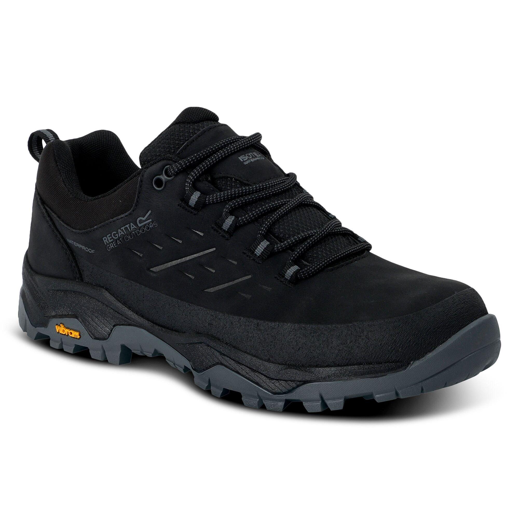 Black - Regatta - Mens Blake Low Waterproof Trainers - 7