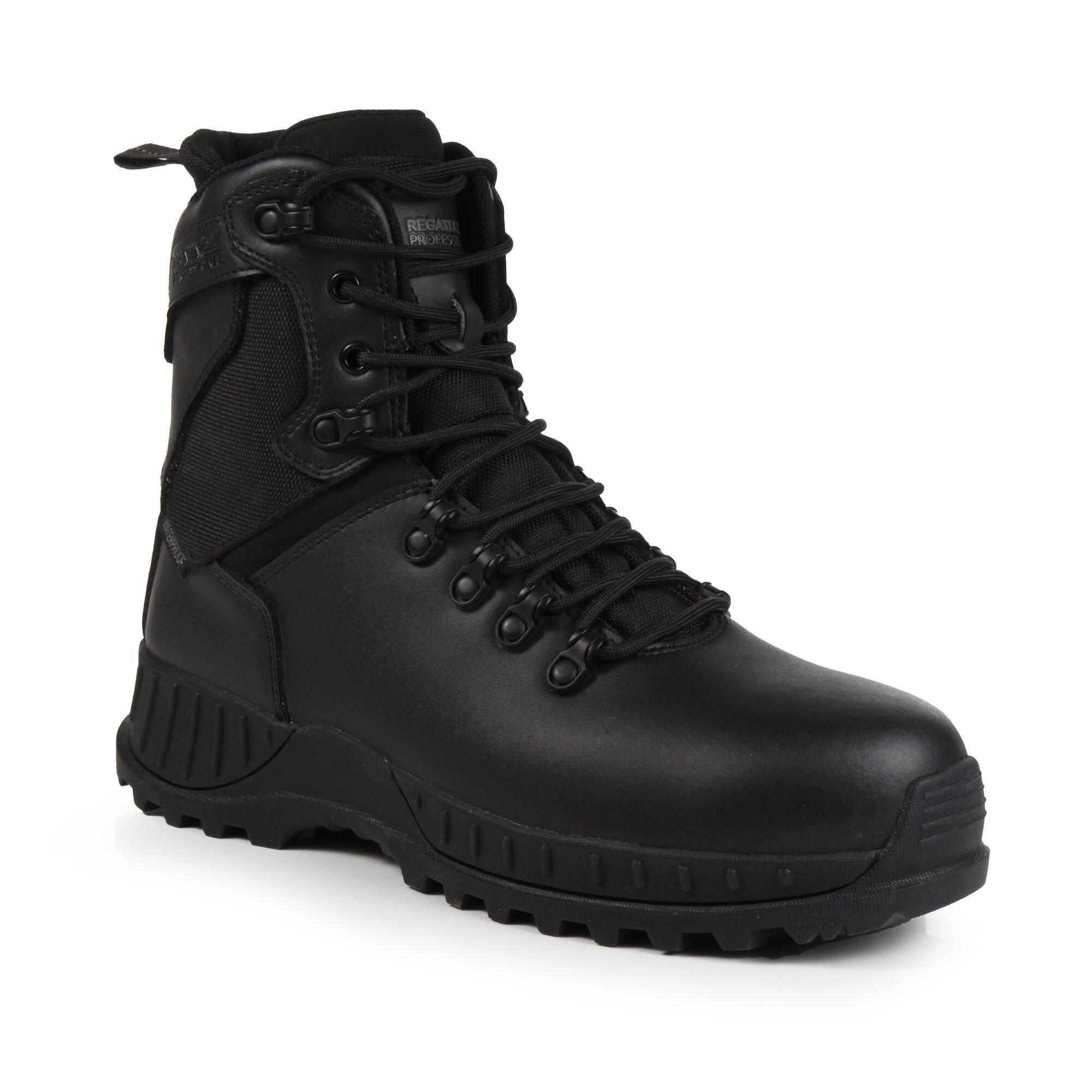 Black - Regatta - Mens Basestone Waterproof Safety Boots - 1