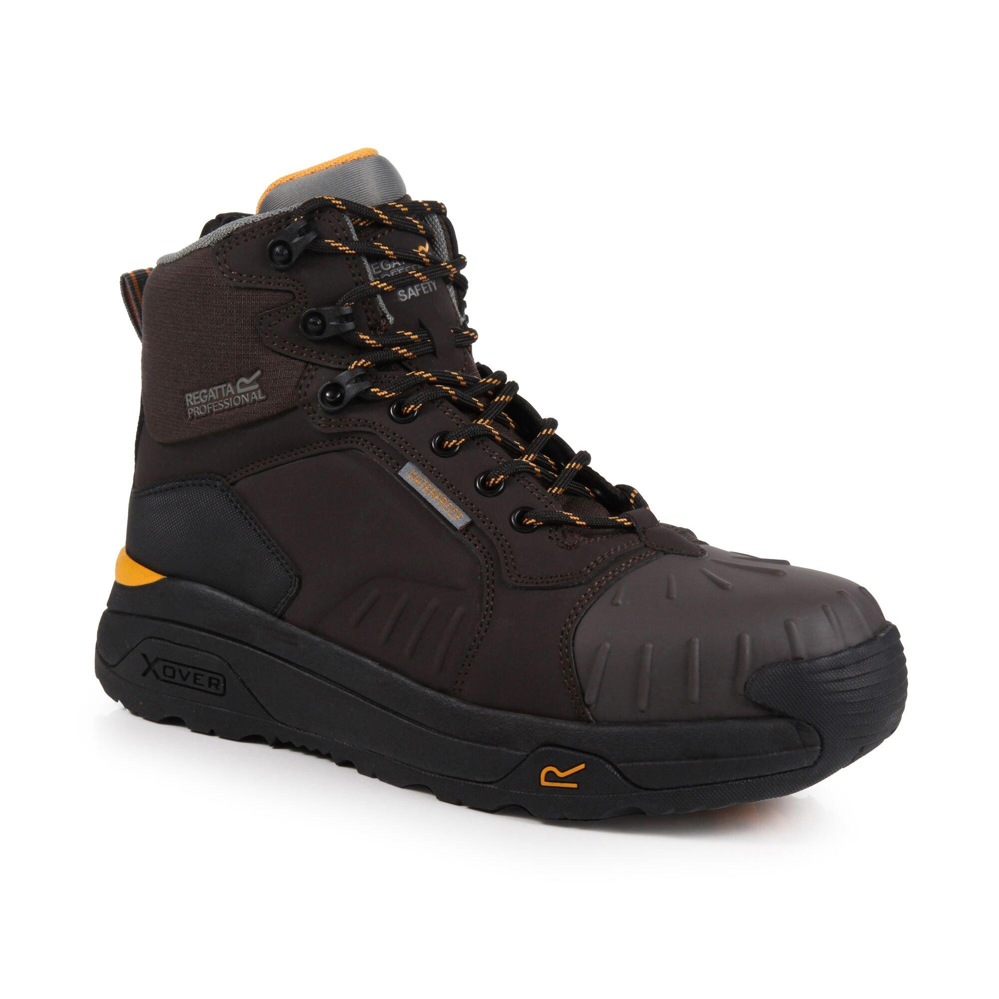 Regatta  Mens Exofort Waterproof Safety Hiker - Chestnut Black - UK 9