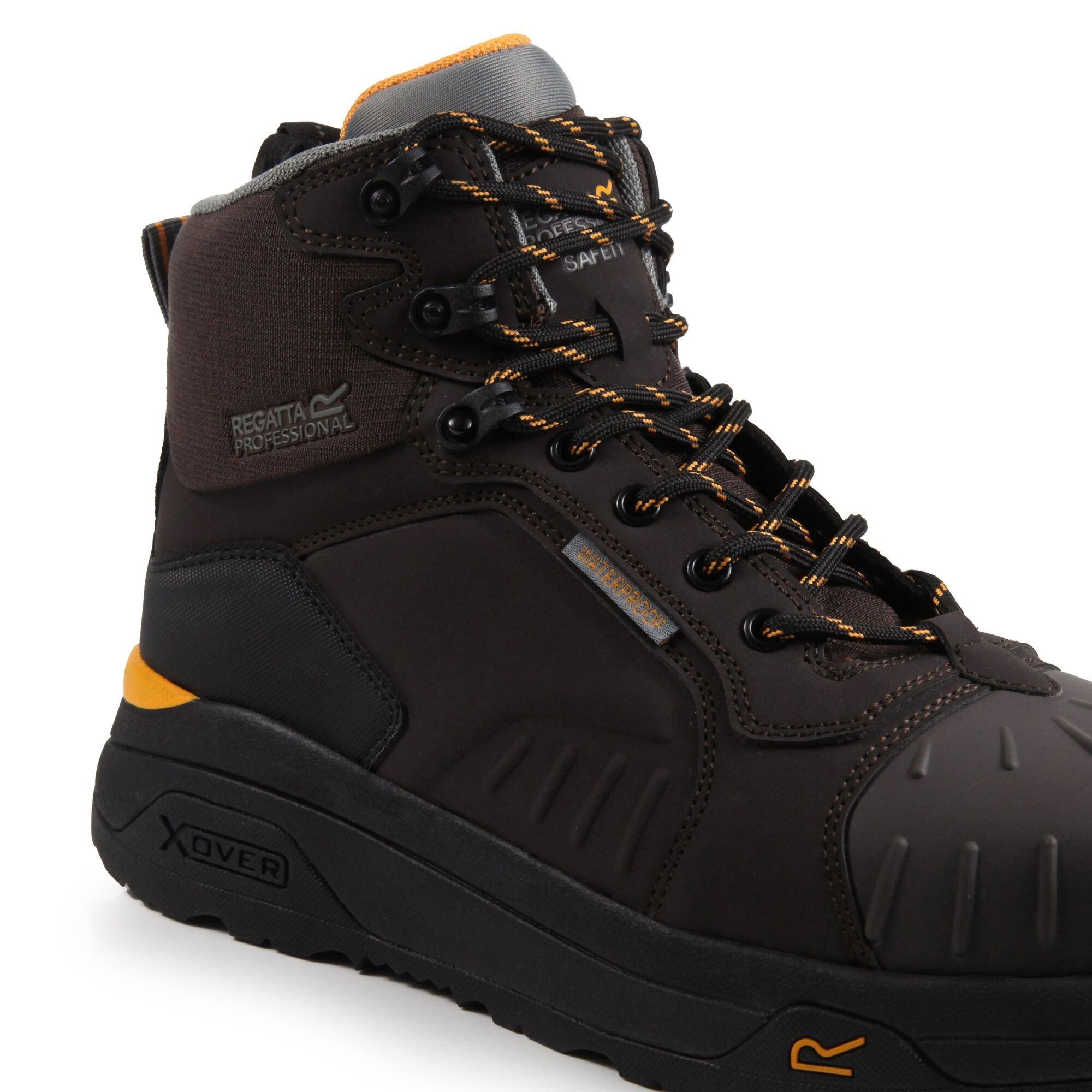 Chestnut Black - Regatta - Mens Exofort Waterproof Safety Hiker - 6