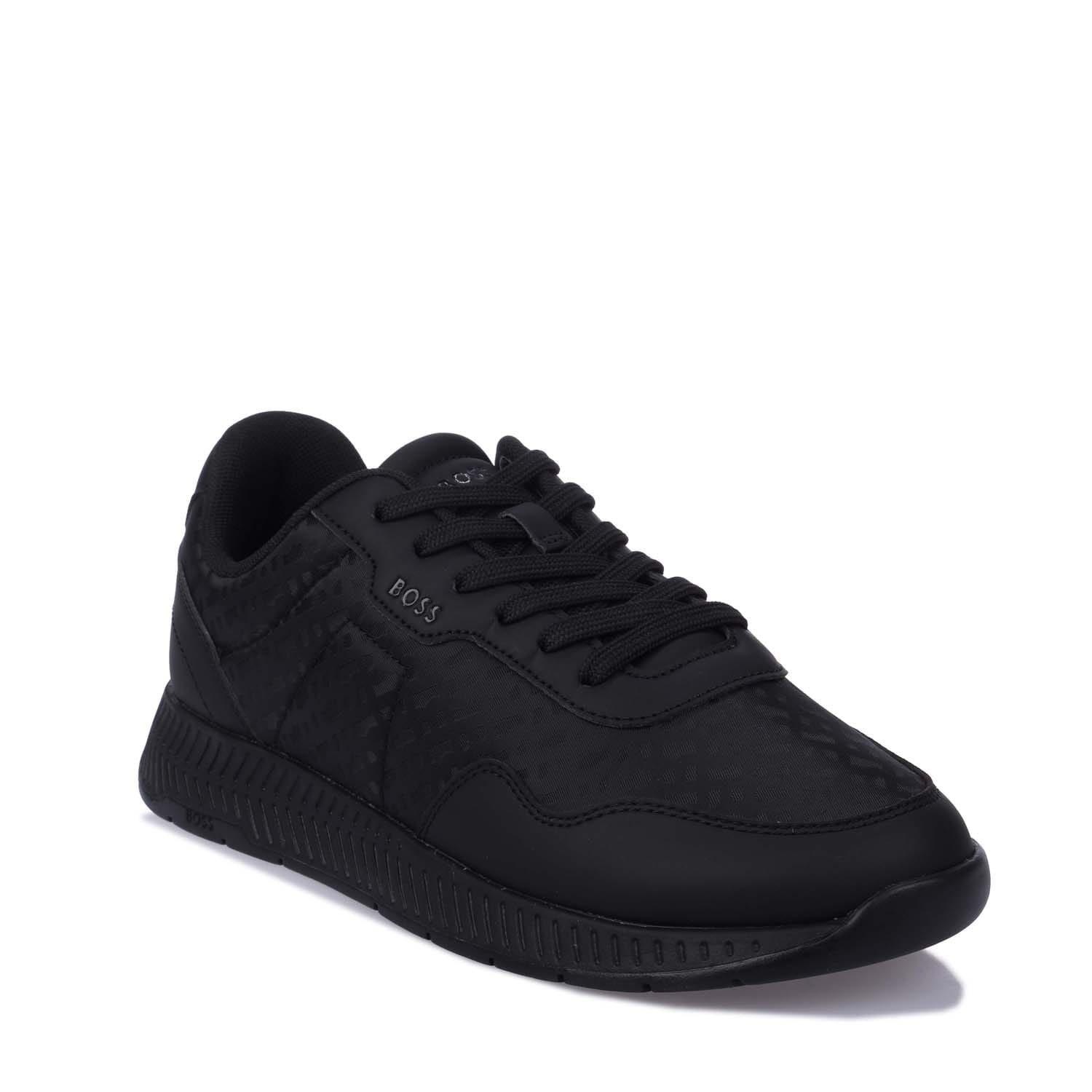 Black - Boss - Titanium Trainers - 2