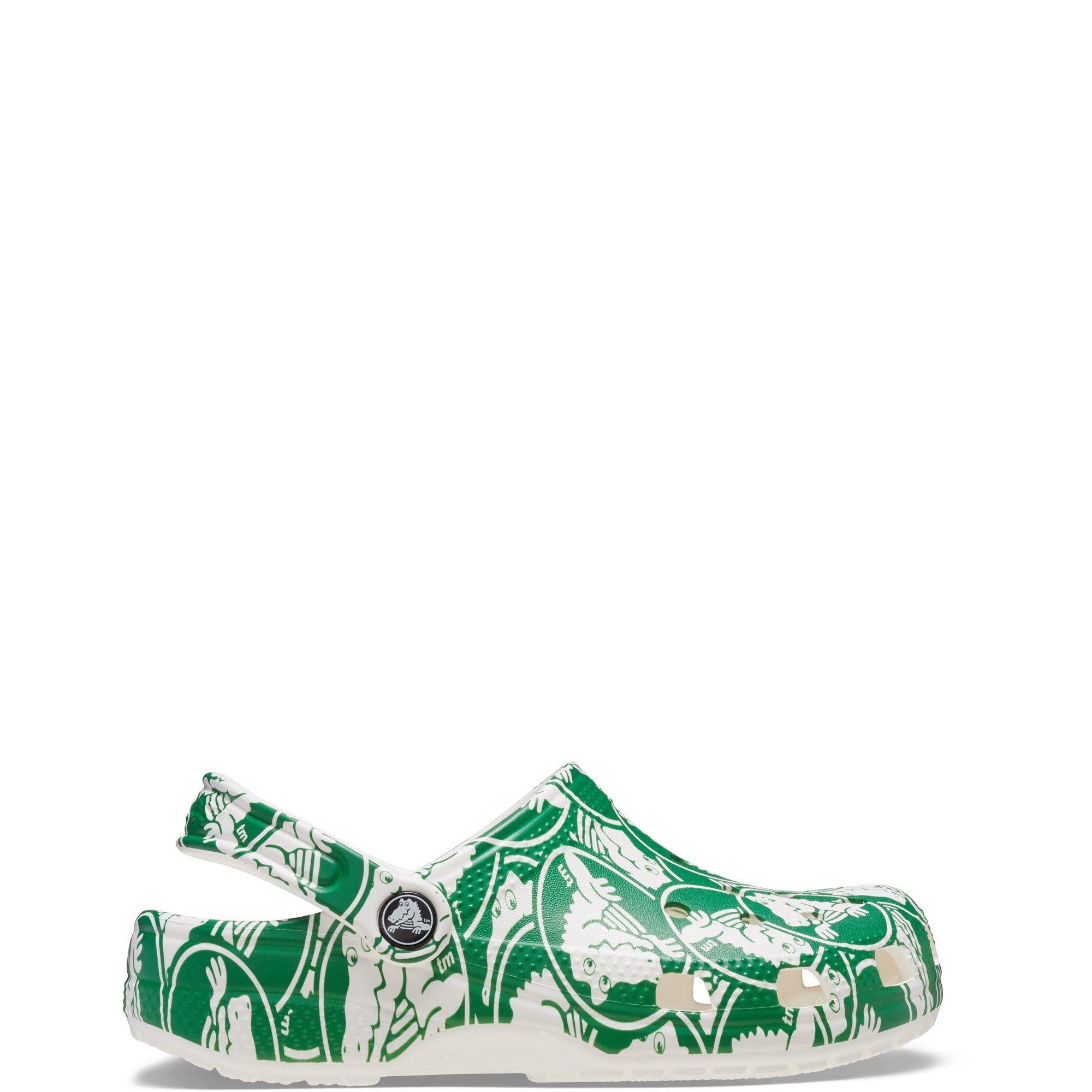 Green - Crocs - Kids' Classic Graphic Clogs - 1