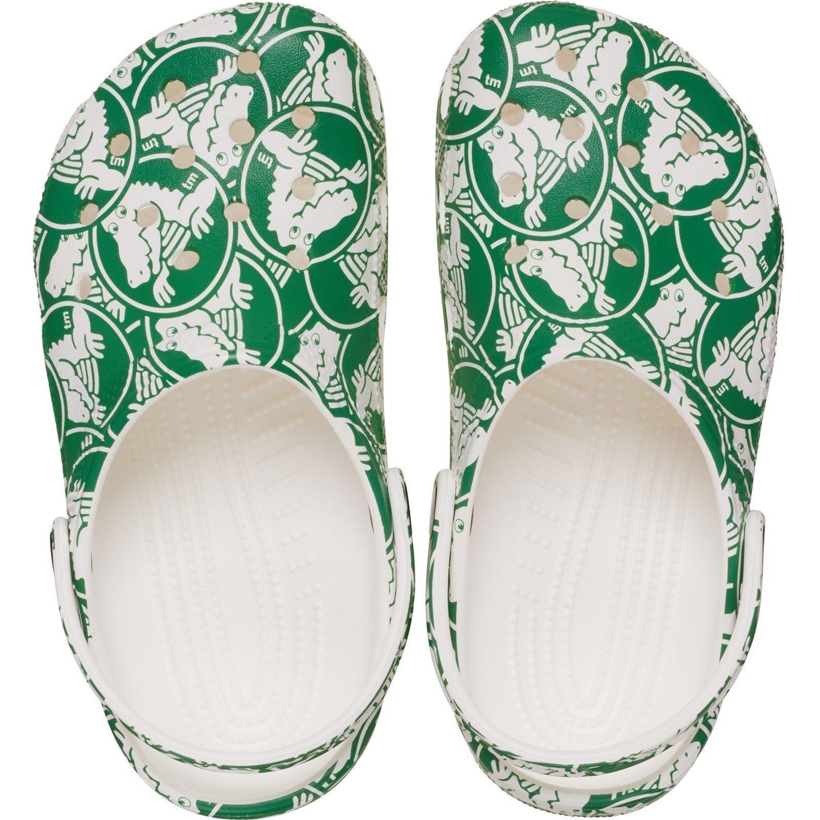 Green - Crocs - Kids' Classic Graphic Clogs - 4