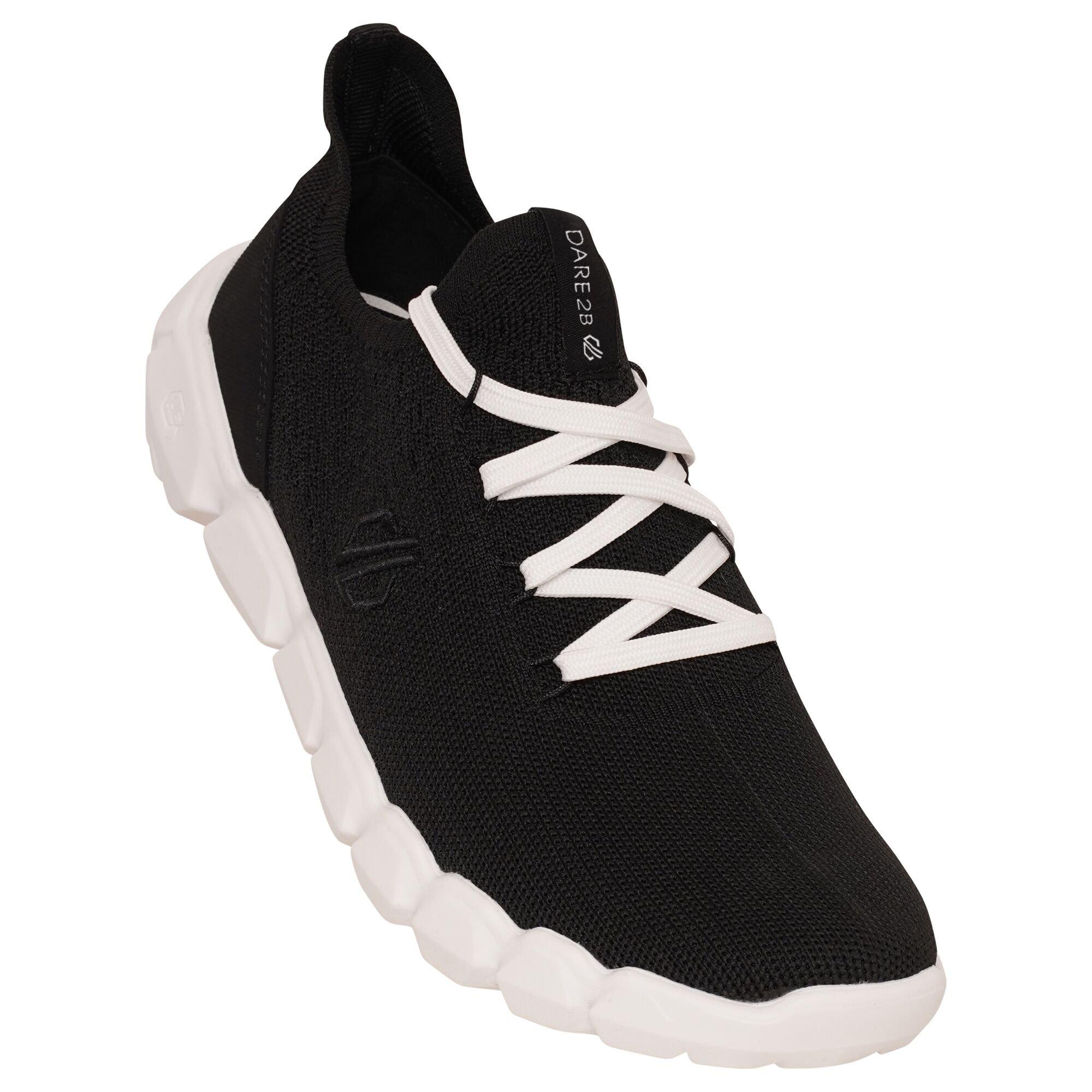 Black/White - Dare 2b - Womens Hex-At Recycled Knit Trainers - 3
