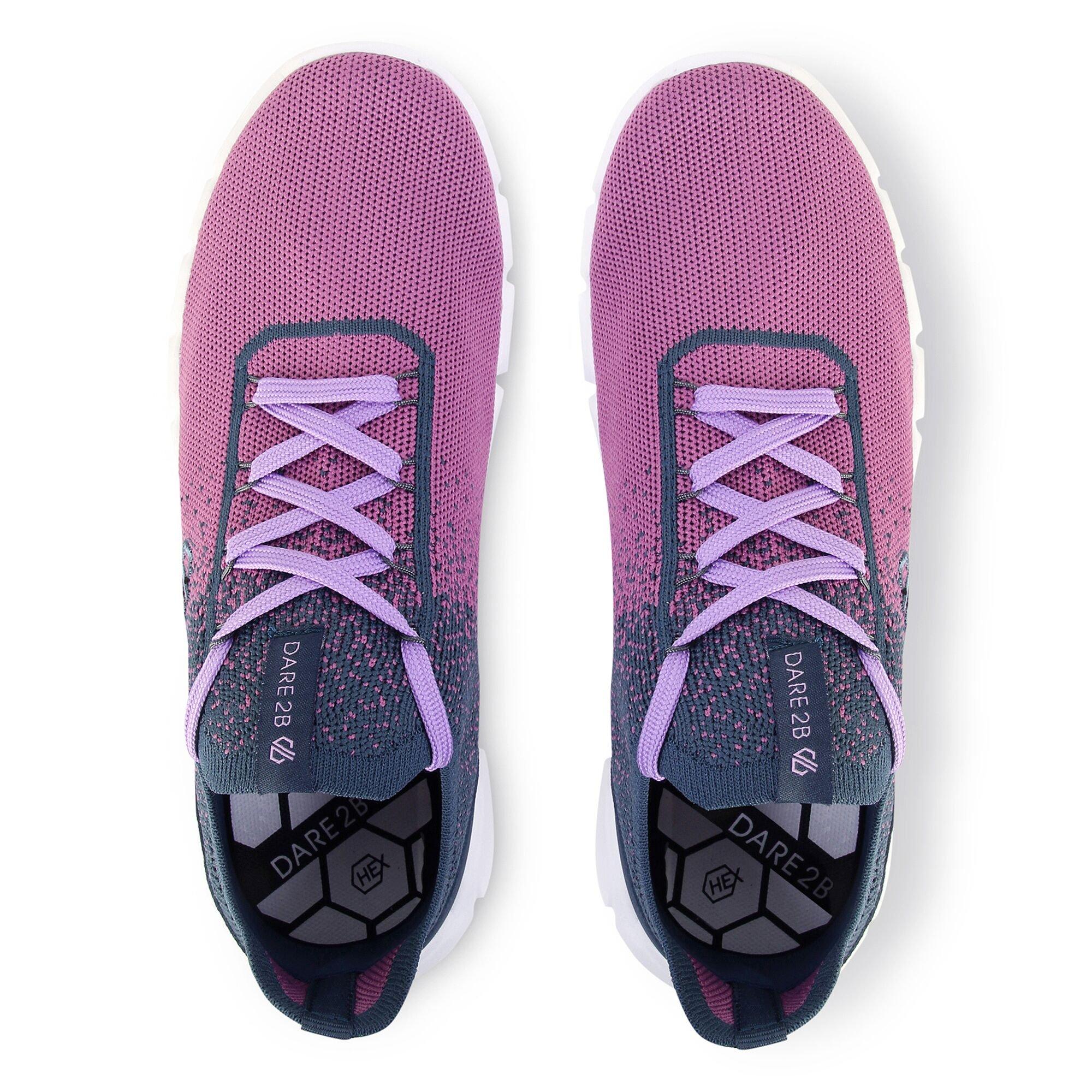 Dustylavendr - Dare 2b - Womens Hex-At Recycled Knit Trainers - 8