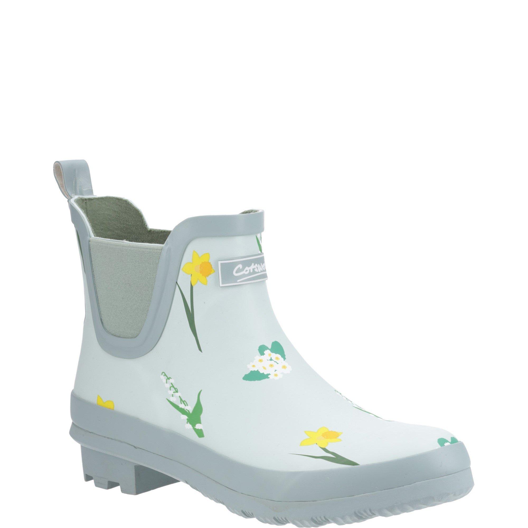 Pale Green - Cotswold - Wildflower Ankle Wellingtons - 2