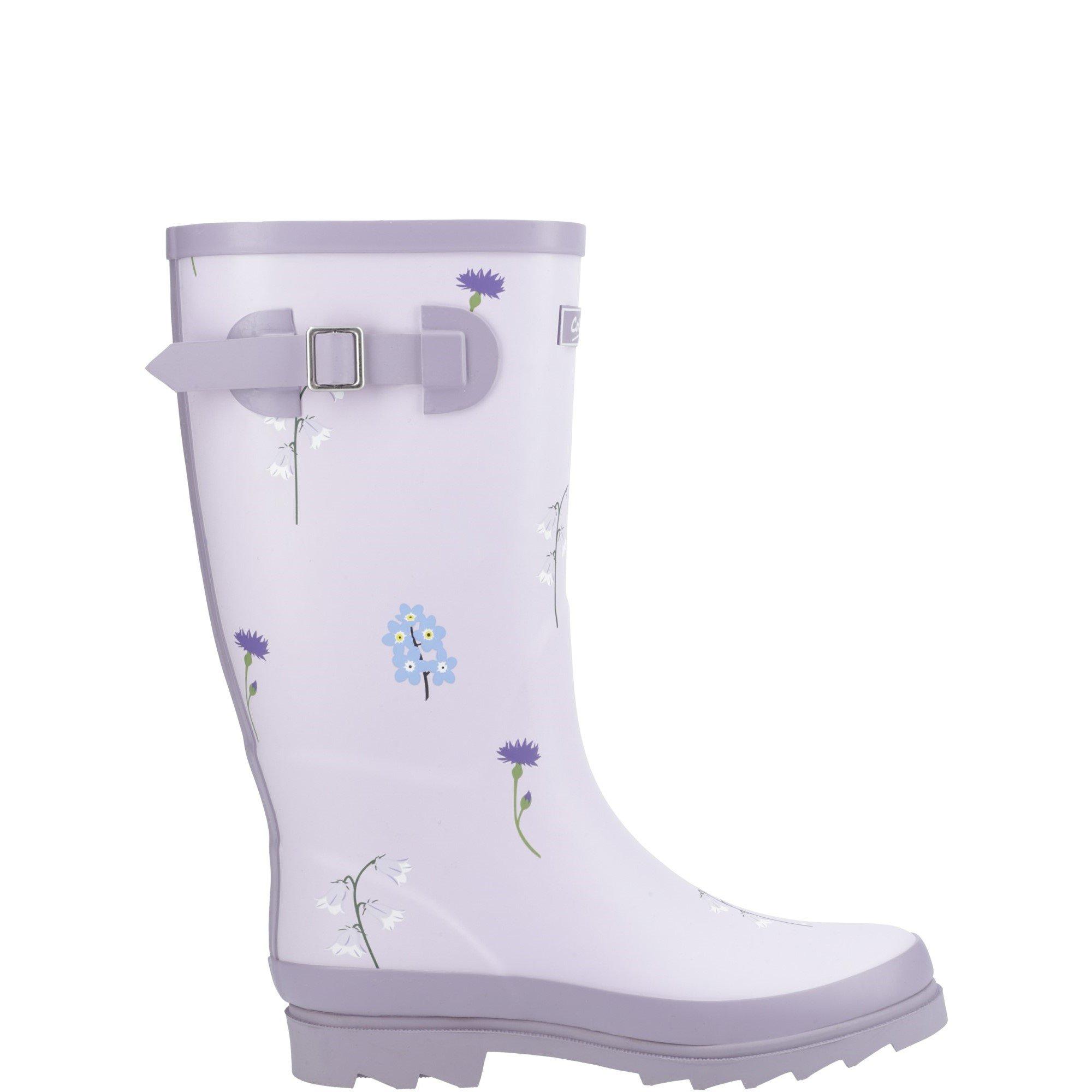 Lilac - Cotswold - Wildflower Tall Wellingtons - 1