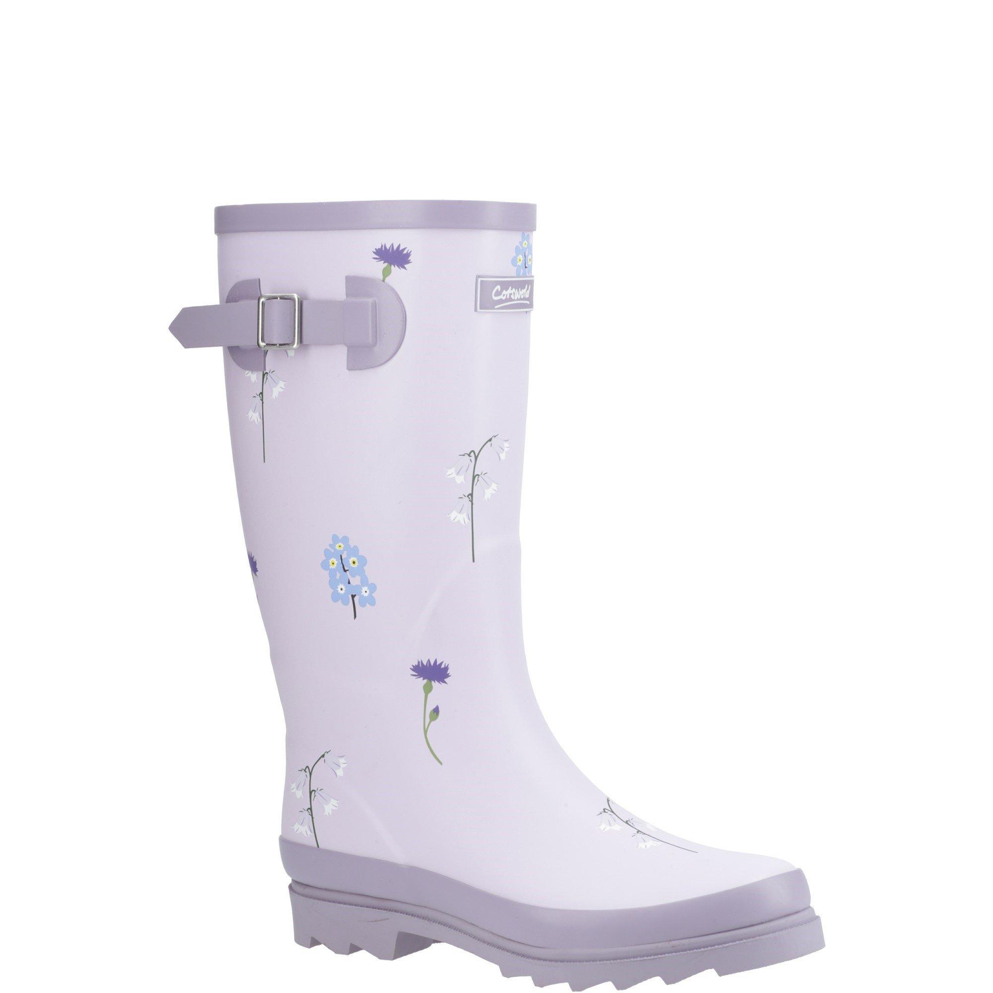 Lilac - Cotswold - Wildflower Tall Wellingtons - 2