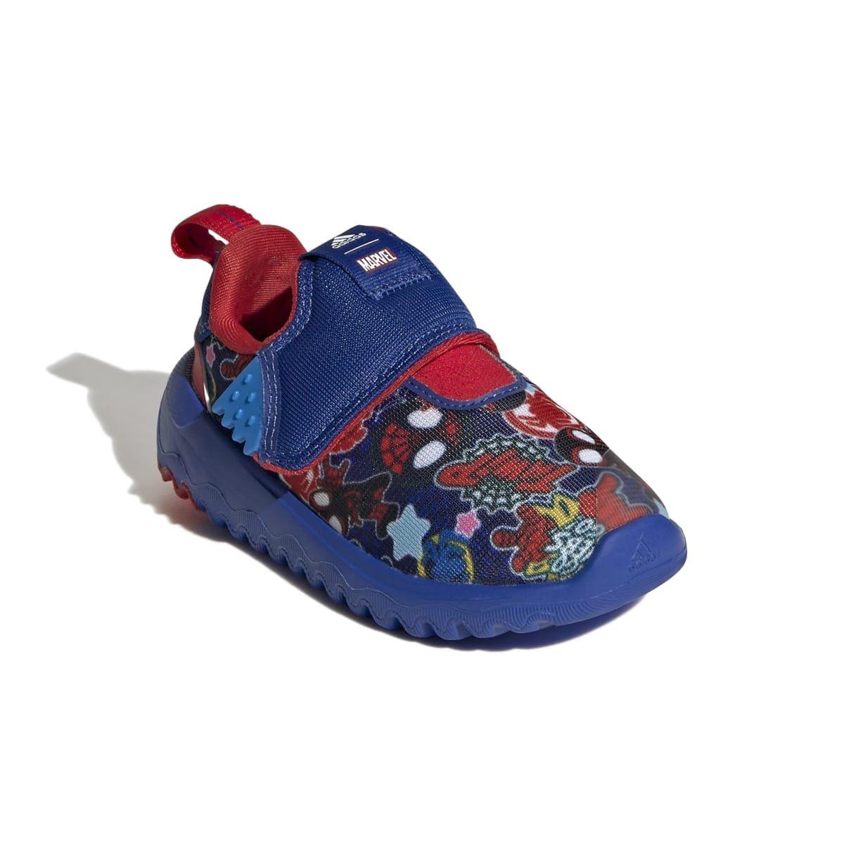 Blauw - adidas - Kids' Spiderman Low-Top Trainers - 6