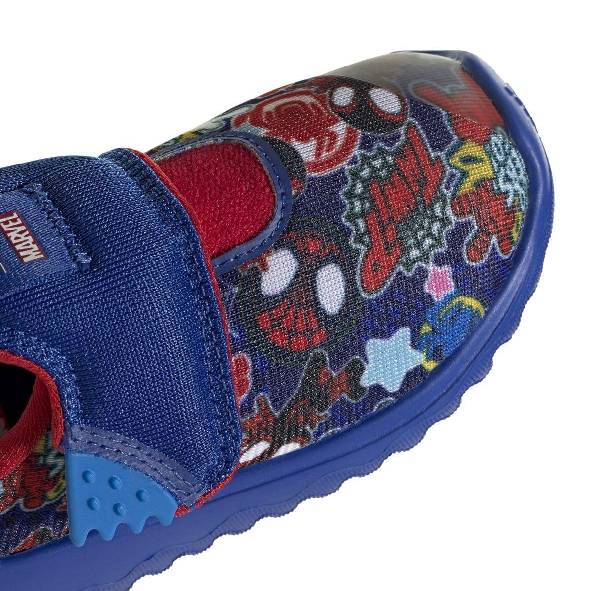 Blauw - adidas - Kids' Spiderman Low-Top Trainers - 8