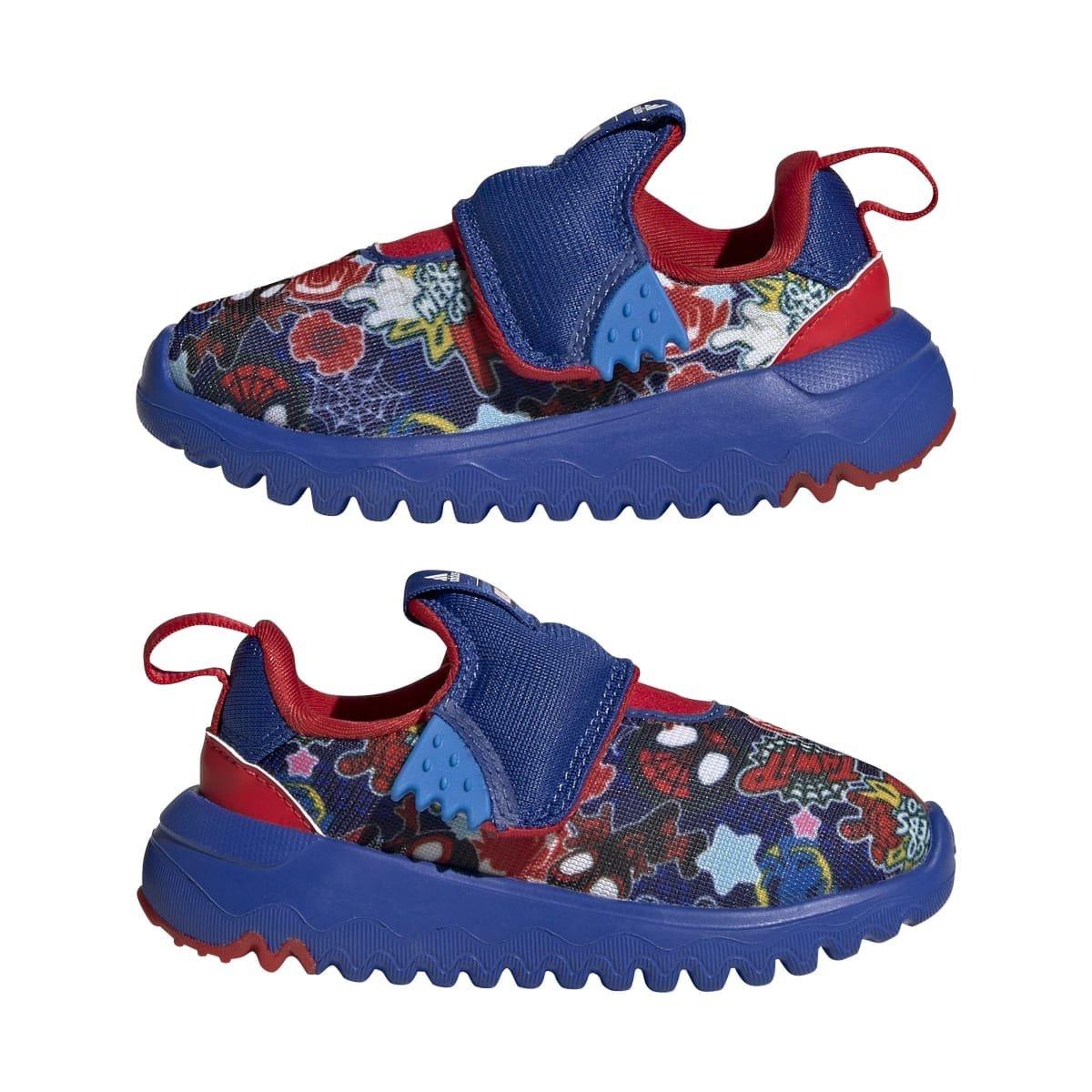 Blauw - adidas - Kids' Spiderman Low-Top Trainers - 10