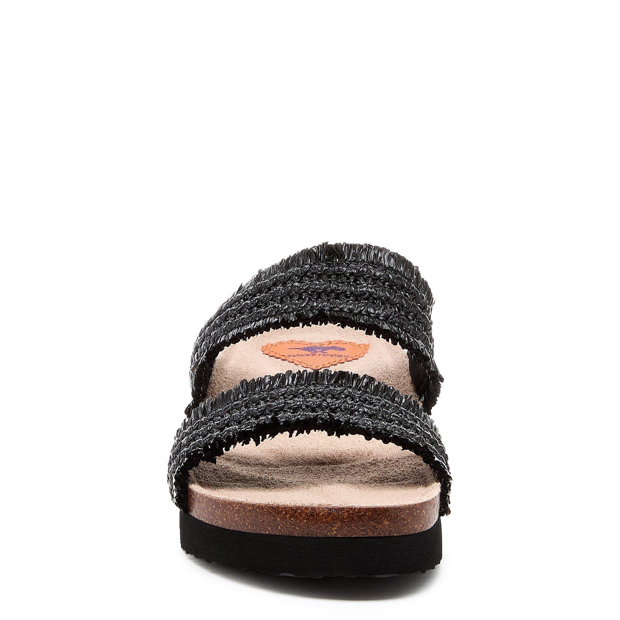 Black - Rocket Dog - Aruba Raffia Sandal - 5