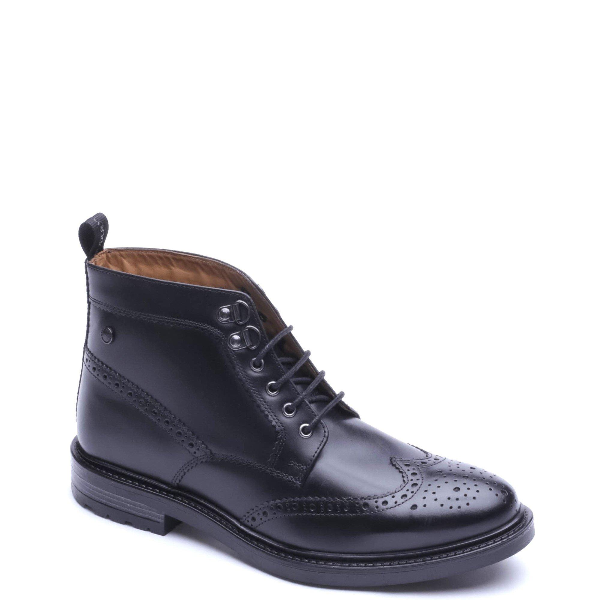 Black - Base London - FOSTER BROGUE BOOT - 2