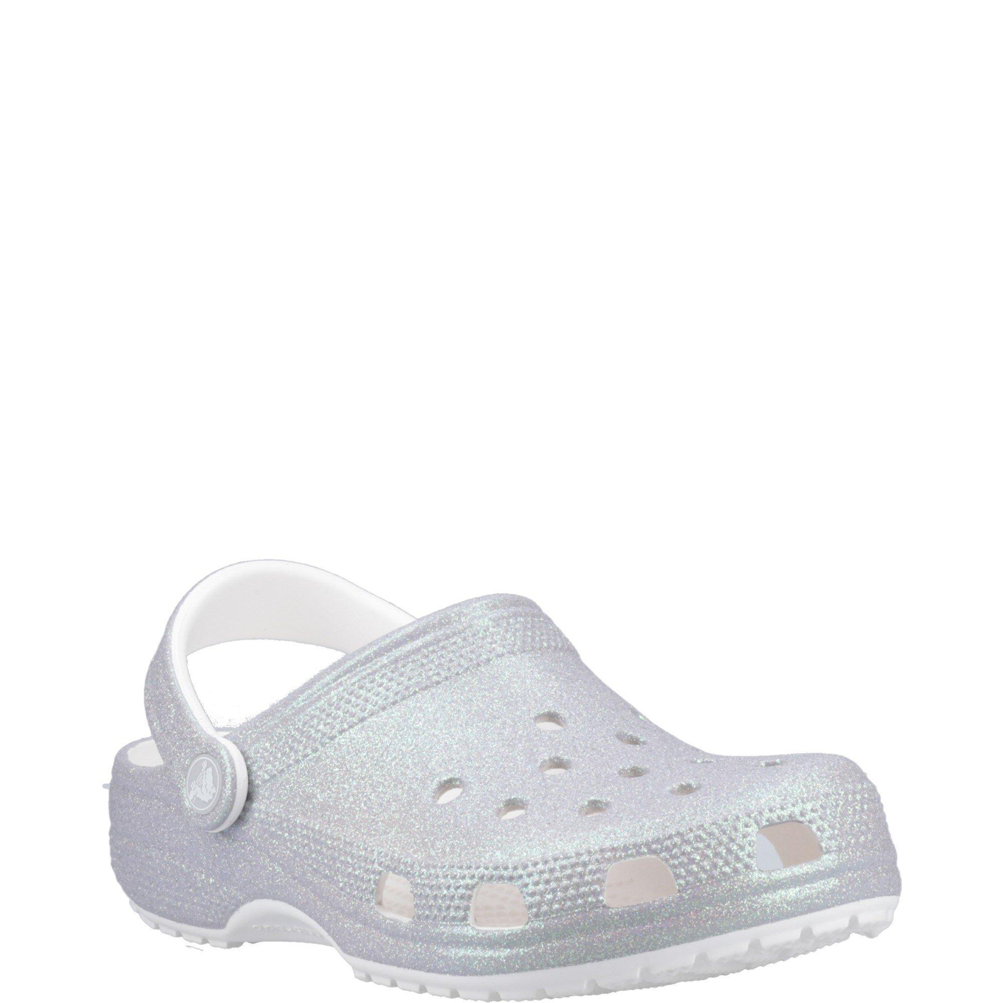 White - Crocs - Women's Classic Glitter Clogs - 2