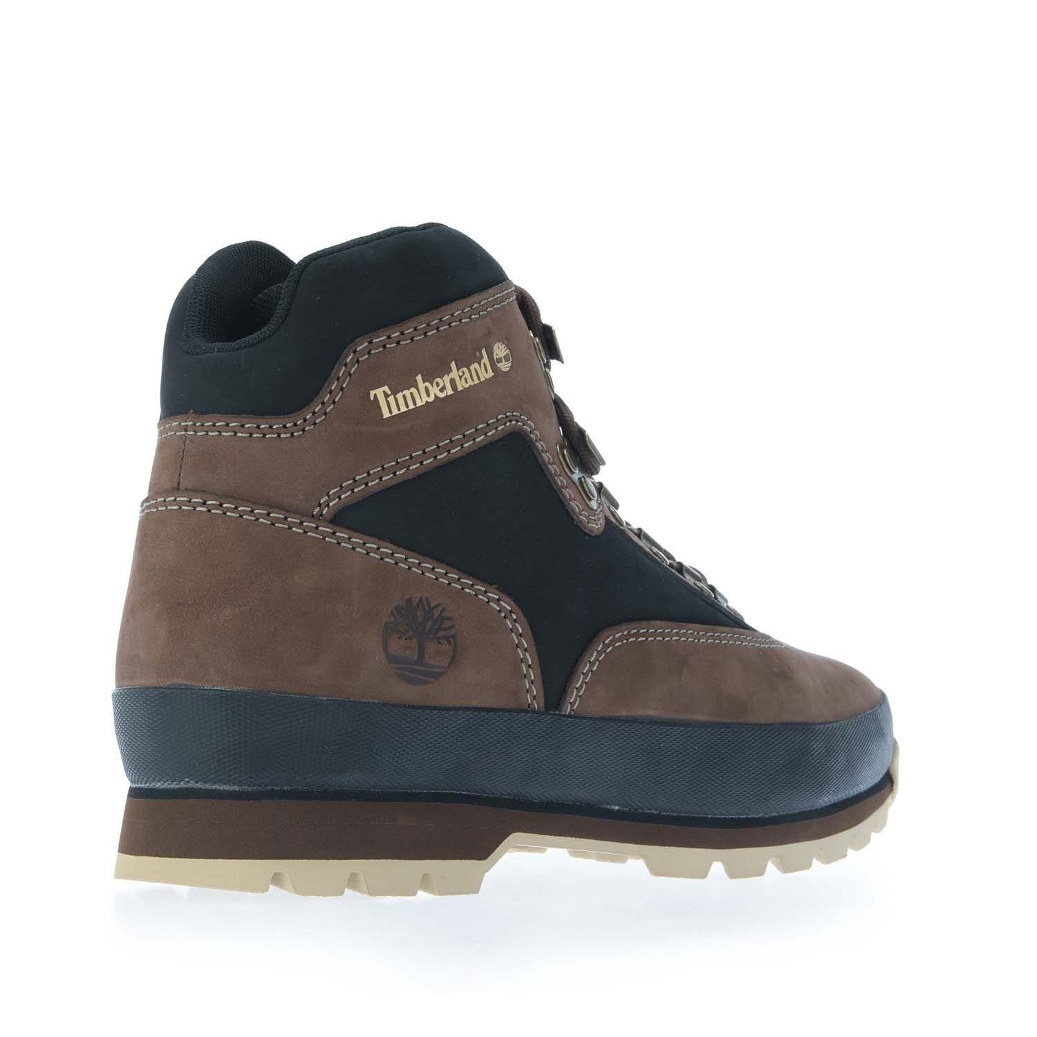 Dark Brown - Timberland - Euro Hiker Leather Boots - 3