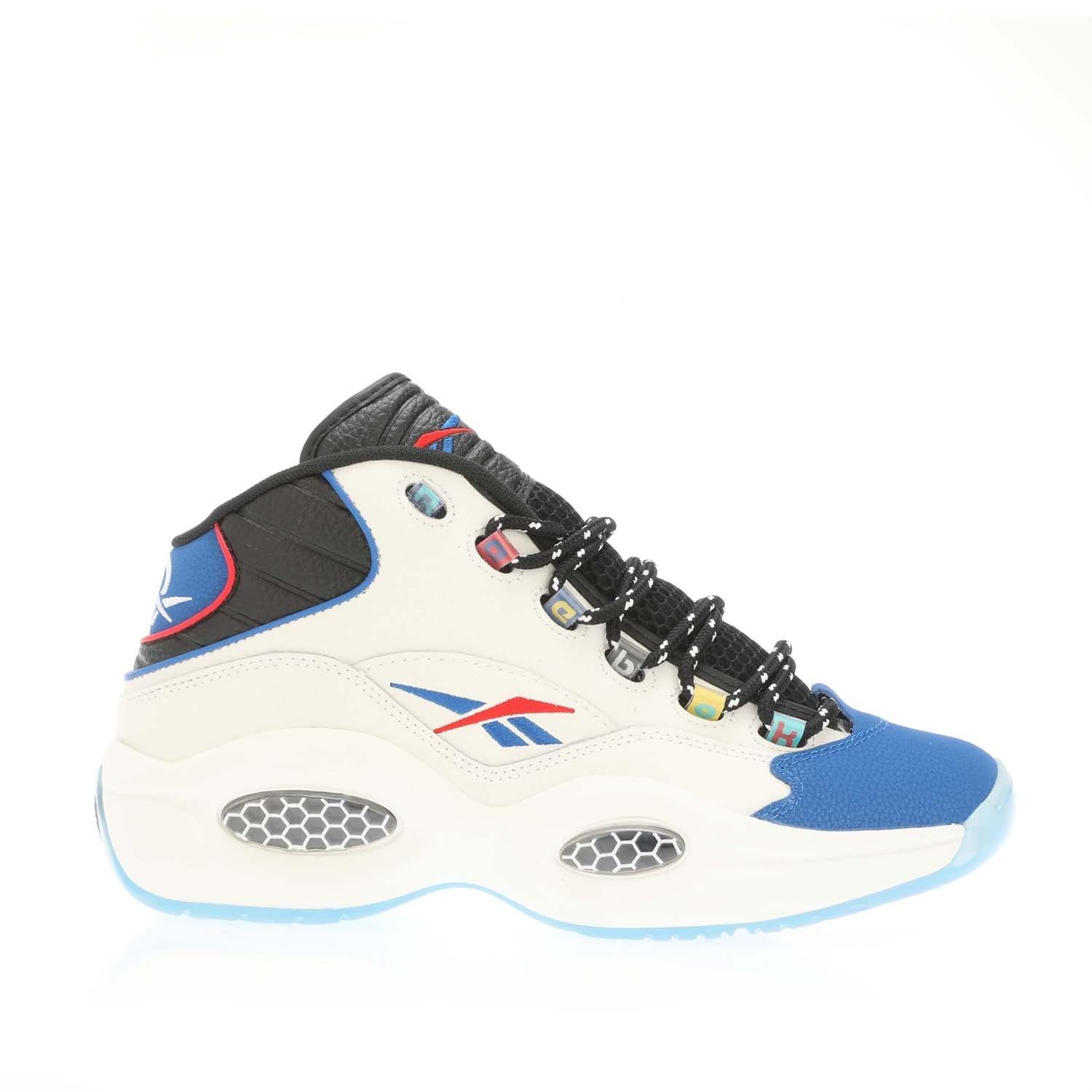 Black Blue - Reebok - Question Mid Trainers - 1
