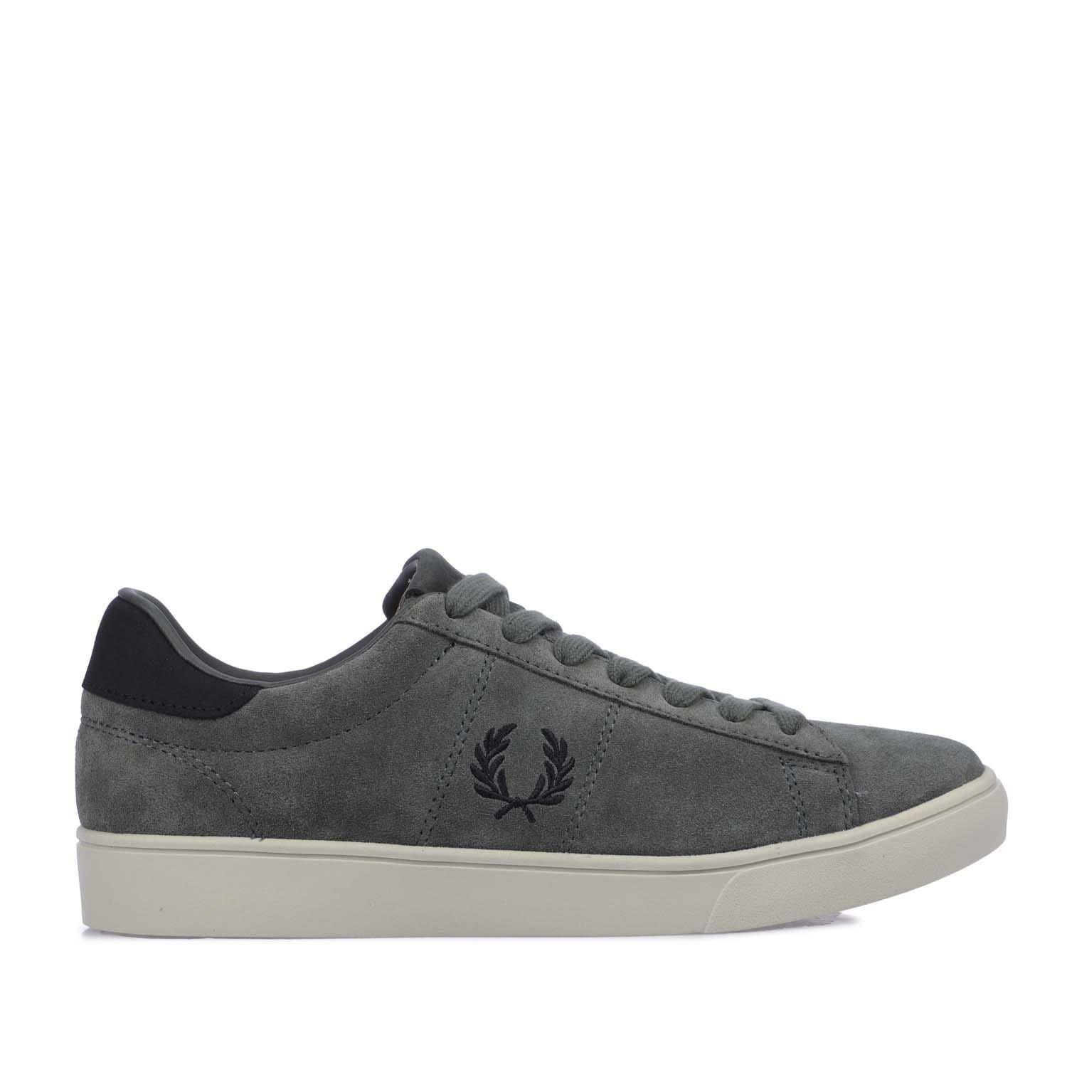 Green Black - Fred Perry - Spencer Suede Trainers - 1