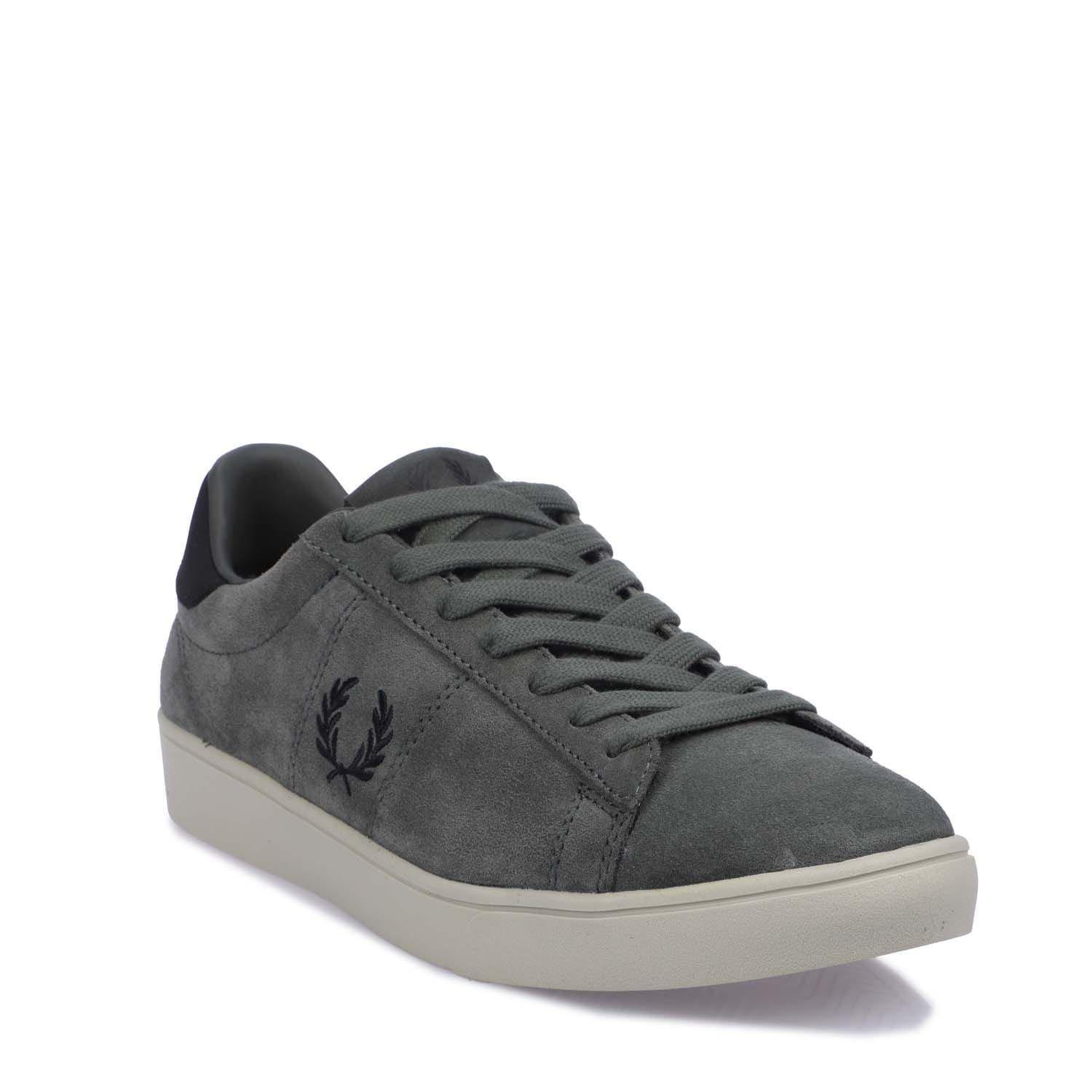 Green Black - Fred Perry - Spencer Suede Trainers - 2